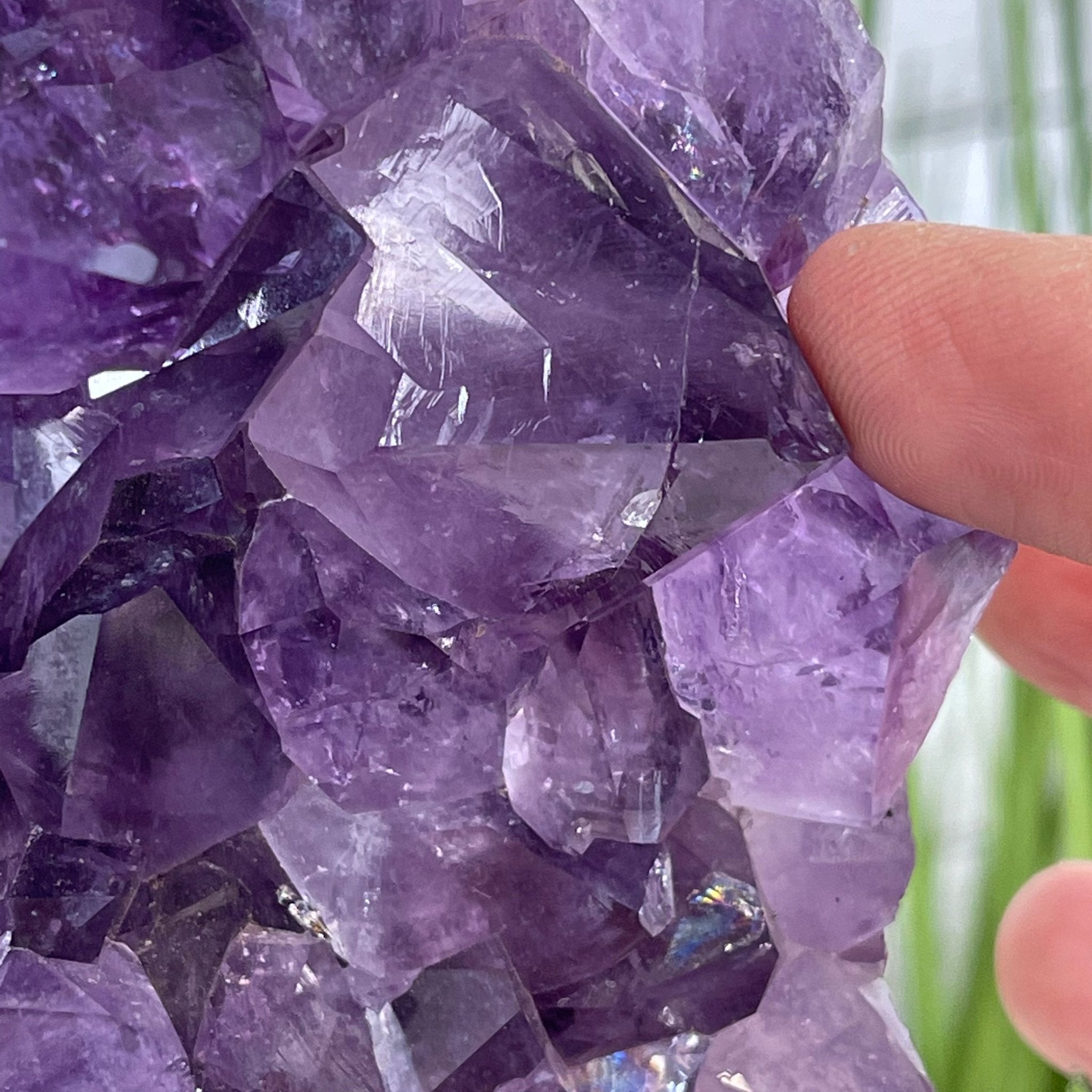 Standard Plus Quality Amethyst Heart Geode, metal stand, 11.7 lbs & 11" Tall Model #5463-0232 by Brazil Gems - Brazil GemsBrazil GemsStandard Plus Quality Amethyst Heart Geode, metal stand, 11.7 lbs & 11" Tall Model #5463-0232 by Brazil GemsHearts5463-0232