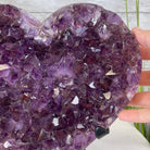 Standard Plus Quality Amethyst Heart Geode, metal stand, 11.9 lbs & 10" Tall Model #5463-0233 by Brazil Gems - Brazil GemsBrazil GemsStandard Plus Quality Amethyst Heart Geode, metal stand, 11.9 lbs & 10" Tall Model #5463-0233 by Brazil GemsHearts5463-0233