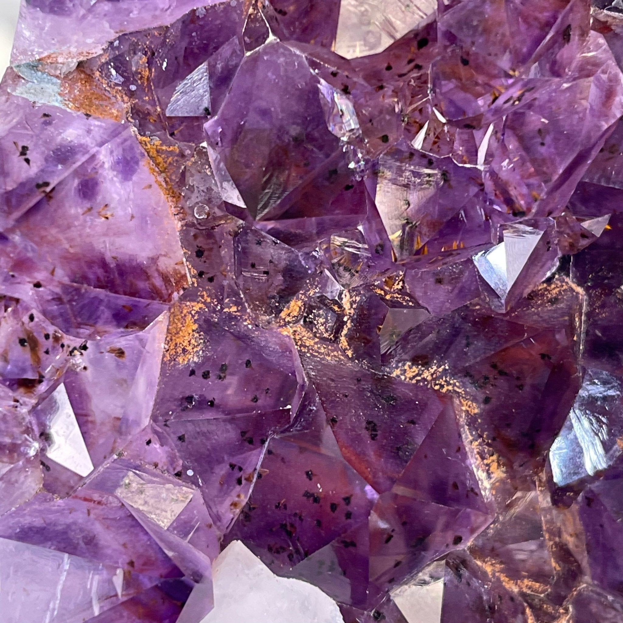 Standard Plus Quality Amethyst Heart Geode, metal stand, 11.9 lbs & 10" Tall Model #5463-0233 by Brazil Gems - Brazil GemsBrazil GemsStandard Plus Quality Amethyst Heart Geode, metal stand, 11.9 lbs & 10" Tall Model #5463-0233 by Brazil GemsHearts5463-0233