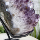 Standard Plus Quality Amethyst Heart Geode, metal stand, 11.9 lbs & 10" Tall Model #5463-0233 by Brazil Gems - Brazil GemsBrazil GemsStandard Plus Quality Amethyst Heart Geode, metal stand, 11.9 lbs & 10" Tall Model #5463-0233 by Brazil GemsHearts5463-0233