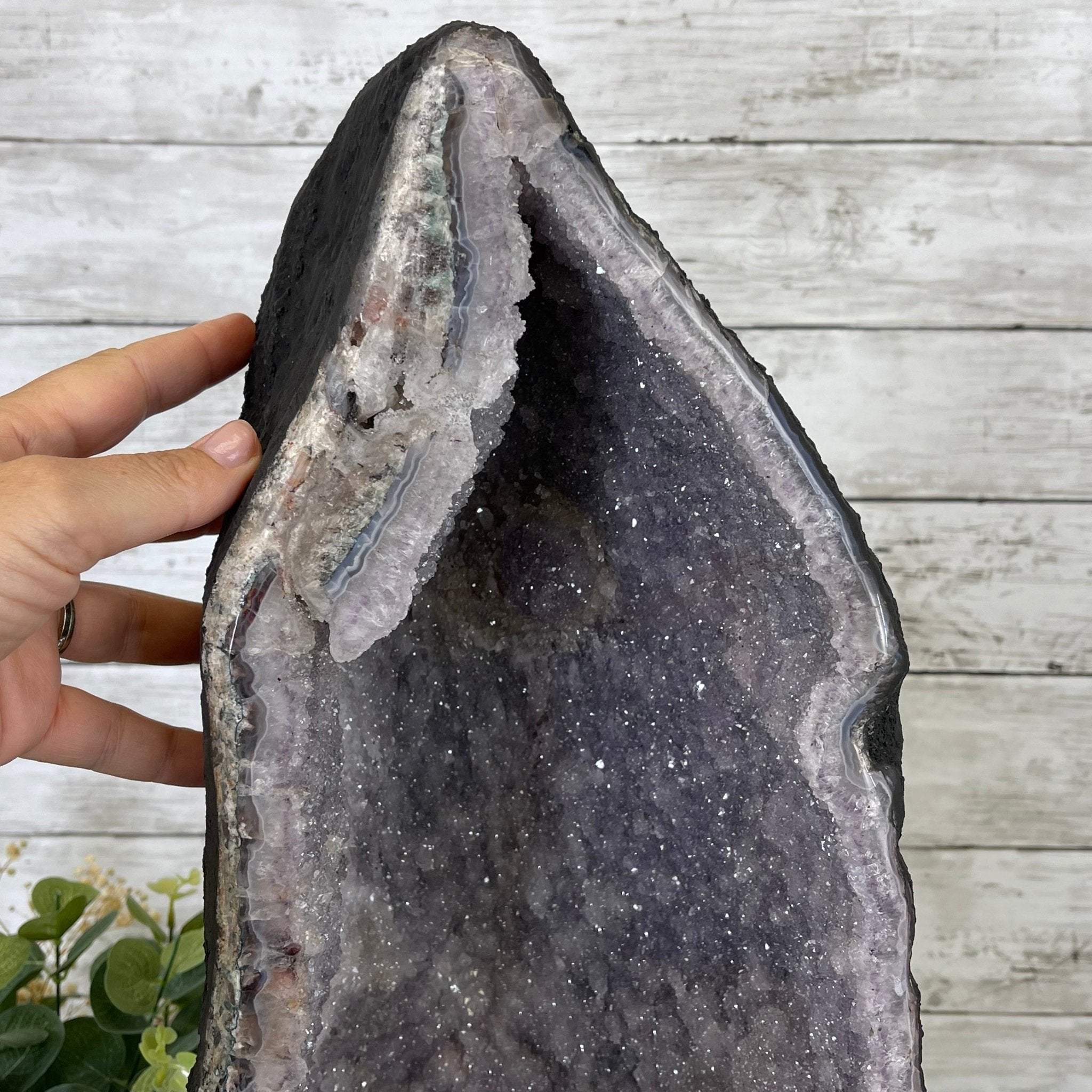 Standard Plus Quality Amethyst Wings on a Metal Stand, 88.2 lbs, 27.5" Tall #5493-0016 - Brazil GemsBrazil GemsStandard Plus Quality Amethyst Wings on a Metal Stand, 88.2 lbs, 27.5" Tall #5493-0016Amethyst Butterfly Wings5493-0016