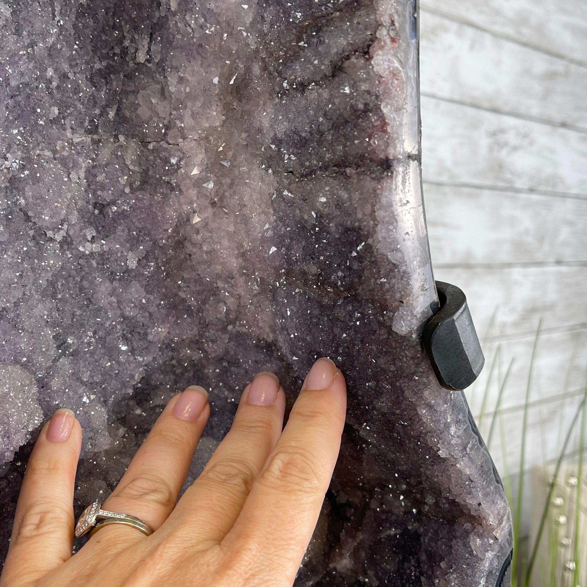 Standard Plus Quality Amethyst Wings on a Metal Stand, 88.2 lbs, 27.5" Tall #5493-0016 - Brazil GemsBrazil GemsStandard Plus Quality Amethyst Wings on a Metal Stand, 88.2 lbs, 27.5" Tall #5493-0016Amethyst Butterfly Wings5493-0016