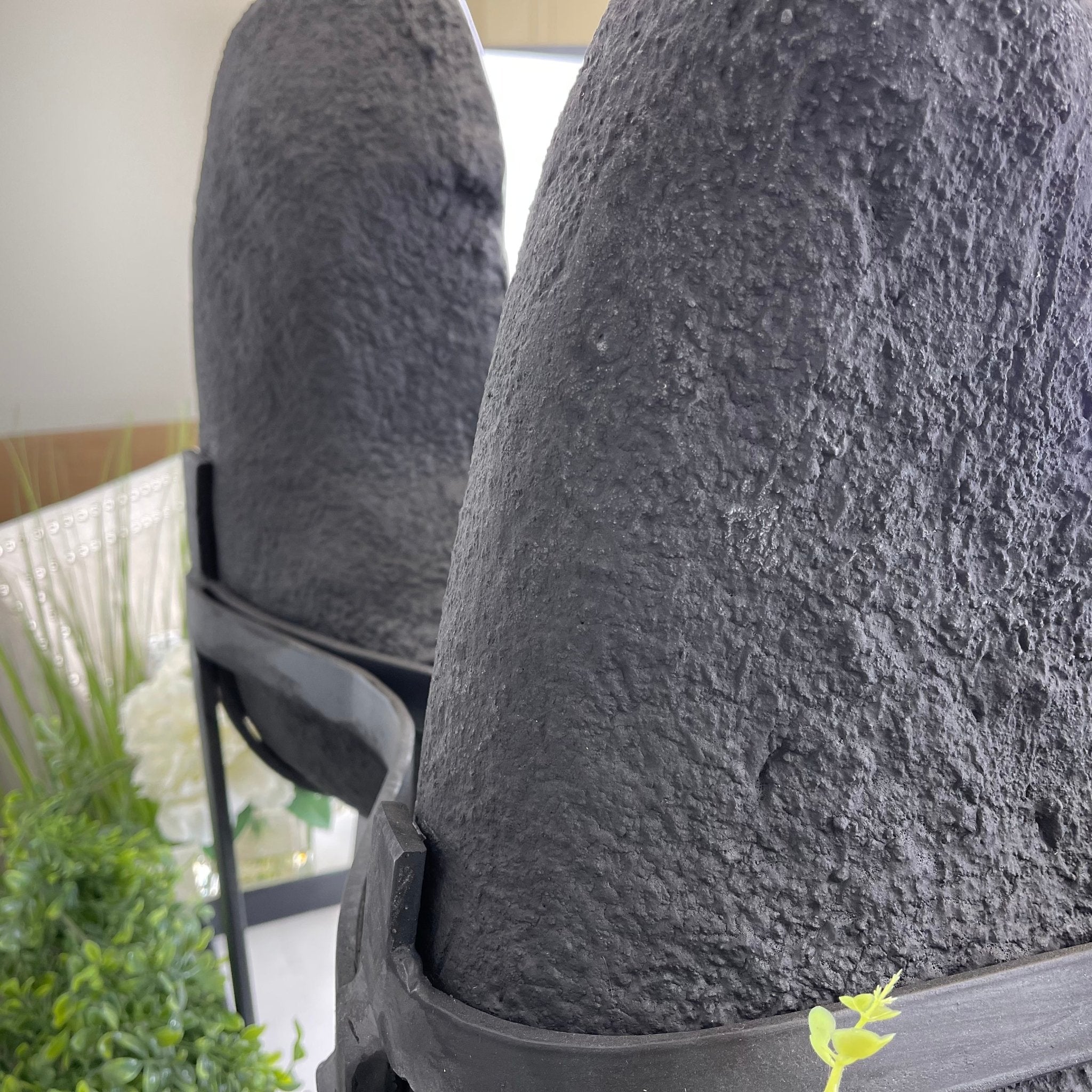 Standard Plus Quality Amethyst Wings on a Metal Stand, 88.2 lbs, 27.5" Tall #5493-0016 - Brazil GemsBrazil GemsStandard Plus Quality Amethyst Wings on a Metal Stand, 88.2 lbs, 27.5" Tall #5493-0016Amethyst Butterfly Wings5493-0016