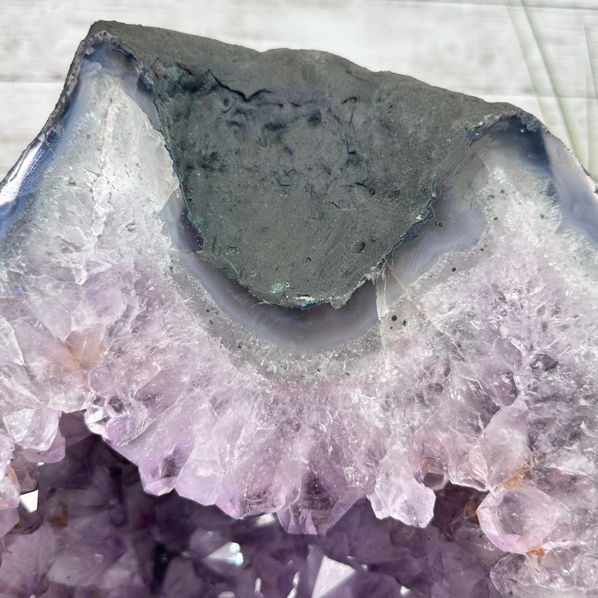 Standard Plus Quality Brazilian Amethyst Cathedral, 121.1 lbs & 18.5” tall Model #5601-0775 by Brazil Gems - Brazil GemsBrazil GemsStandard Plus Quality Brazilian Amethyst Cathedral, 121.1 lbs & 18.5” tall Model #5601-0775 by Brazil GemsCathedrals5601-0775