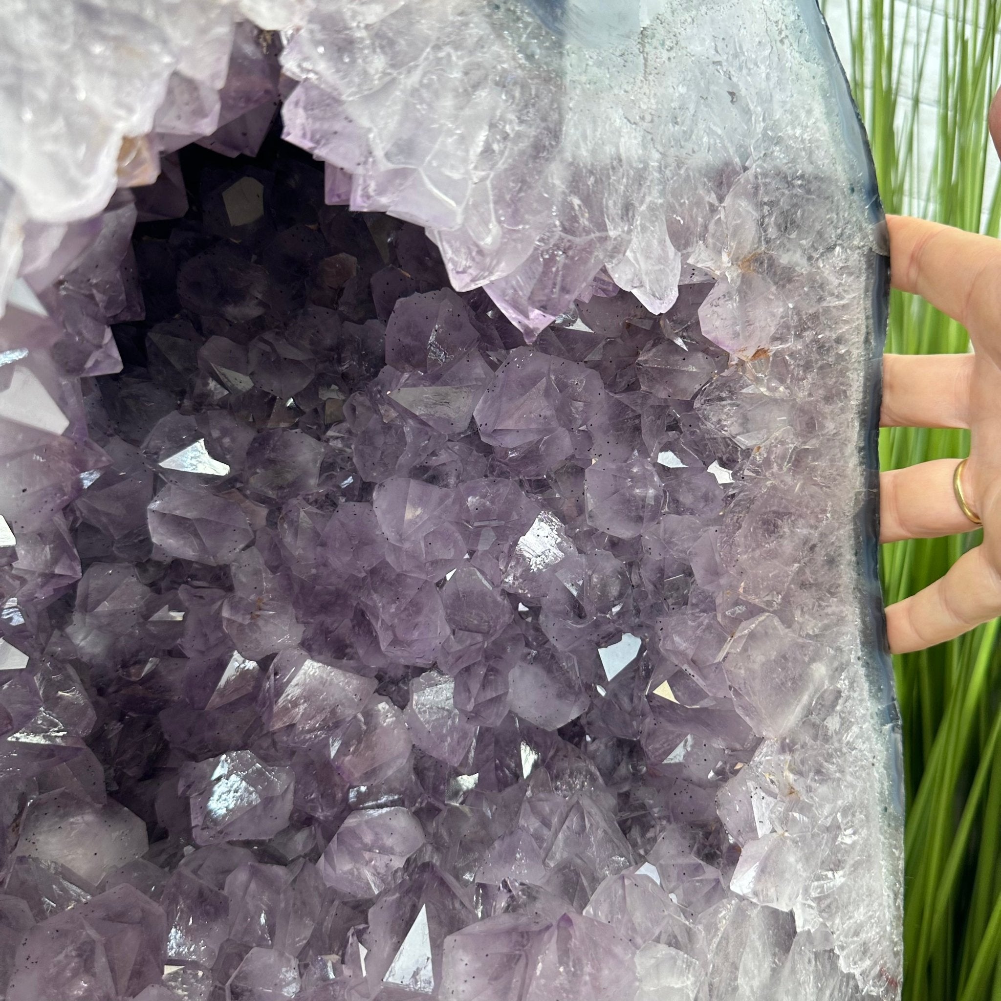 Standard Plus Quality Brazilian Amethyst Cathedral, 121.1 lbs & 18.5” tall Model #5601-0775 by Brazil Gems - Brazil GemsBrazil GemsStandard Plus Quality Brazilian Amethyst Cathedral, 121.1 lbs & 18.5” tall Model #5601-0775 by Brazil GemsCathedrals5601-0775