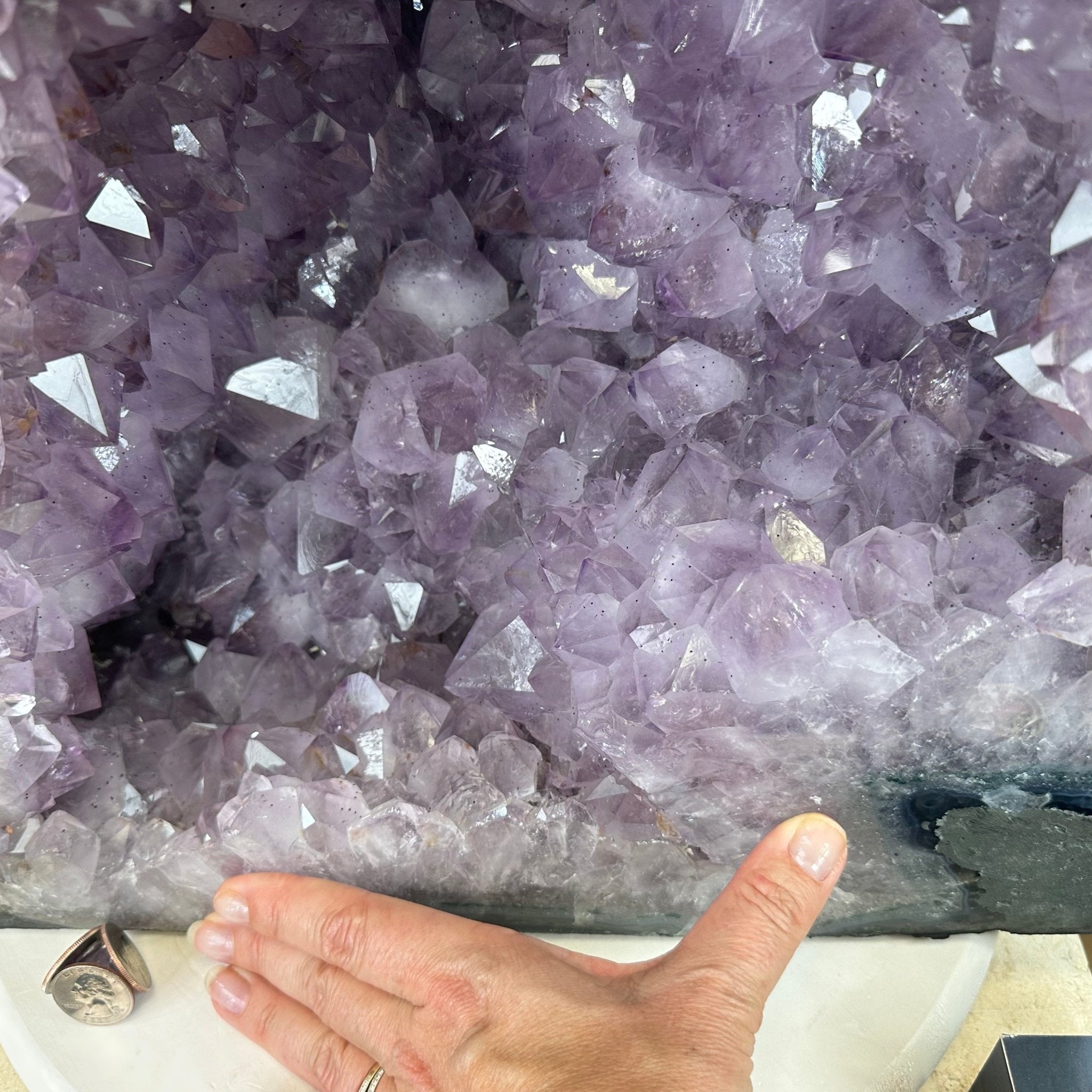 Standard Plus Quality Brazilian Amethyst Cathedral, 121.1 lbs & 18.5” tall Model #5601-0775 by Brazil Gems - Brazil GemsBrazil GemsStandard Plus Quality Brazilian Amethyst Cathedral, 121.1 lbs & 18.5” tall Model #5601-0775 by Brazil GemsCathedrals5601-0775