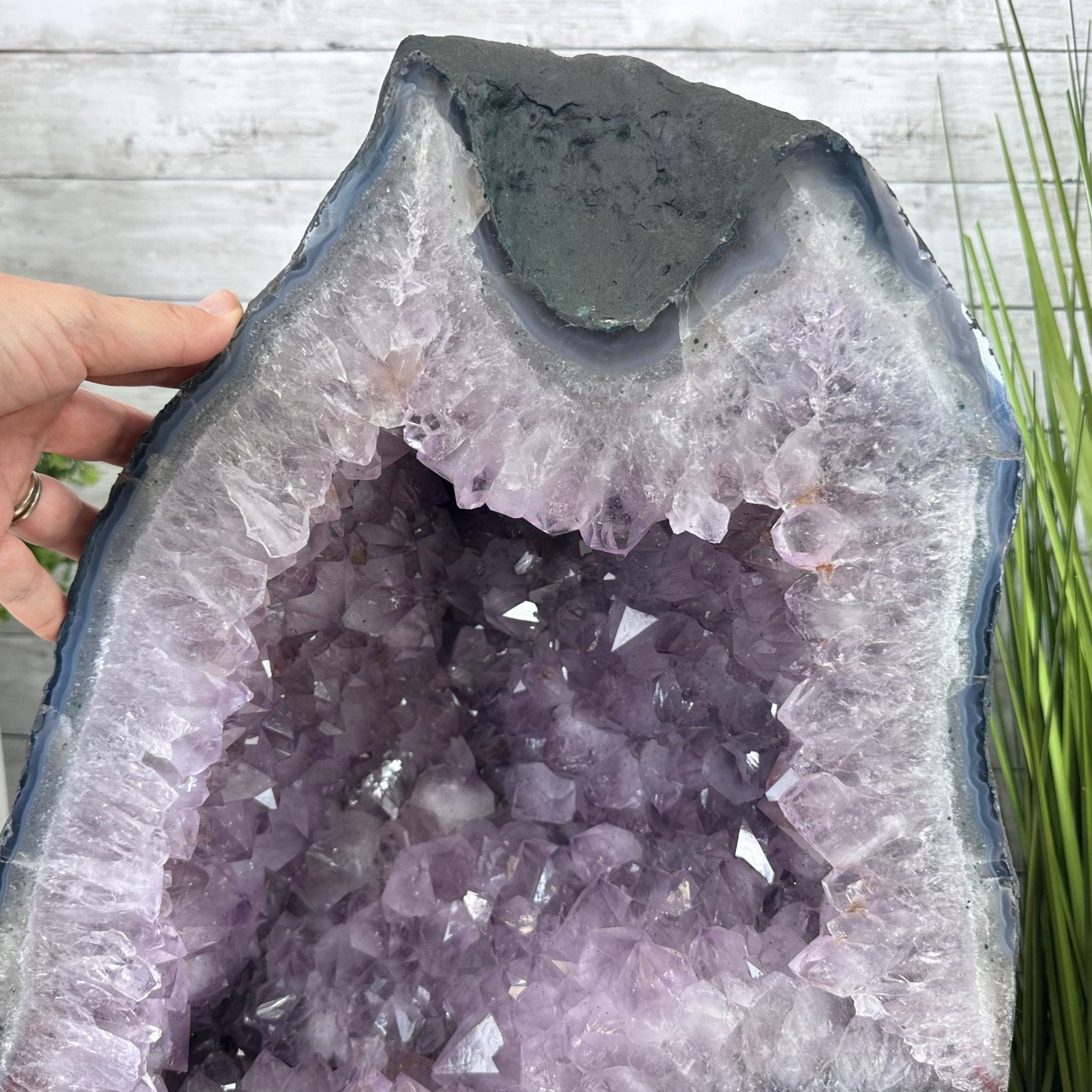 Standard Plus Quality Brazilian Amethyst Cathedral, 121.1 lbs & 18.5” tall Model #5601-0775 by Brazil Gems - Brazil GemsBrazil GemsStandard Plus Quality Brazilian Amethyst Cathedral, 121.1 lbs & 18.5” tall Model #5601-0775 by Brazil GemsCathedrals5601-0775