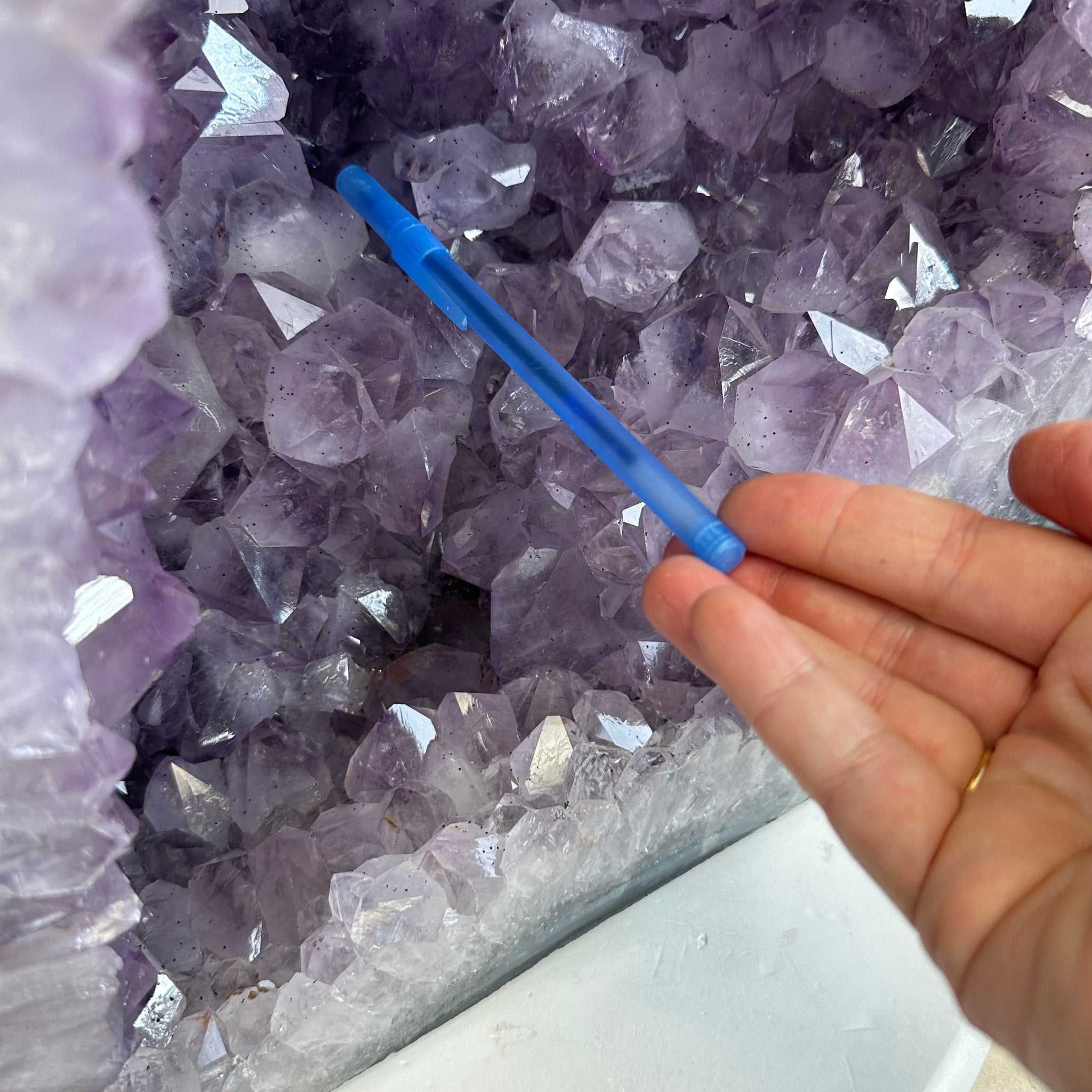 Standard Plus Quality Brazilian Amethyst Cathedral, 121.1 lbs & 18.5” tall Model #5601-0775 by Brazil Gems - Brazil GemsBrazil GemsStandard Plus Quality Brazilian Amethyst Cathedral, 121.1 lbs & 18.5” tall Model #5601-0775 by Brazil GemsCathedrals5601-0775