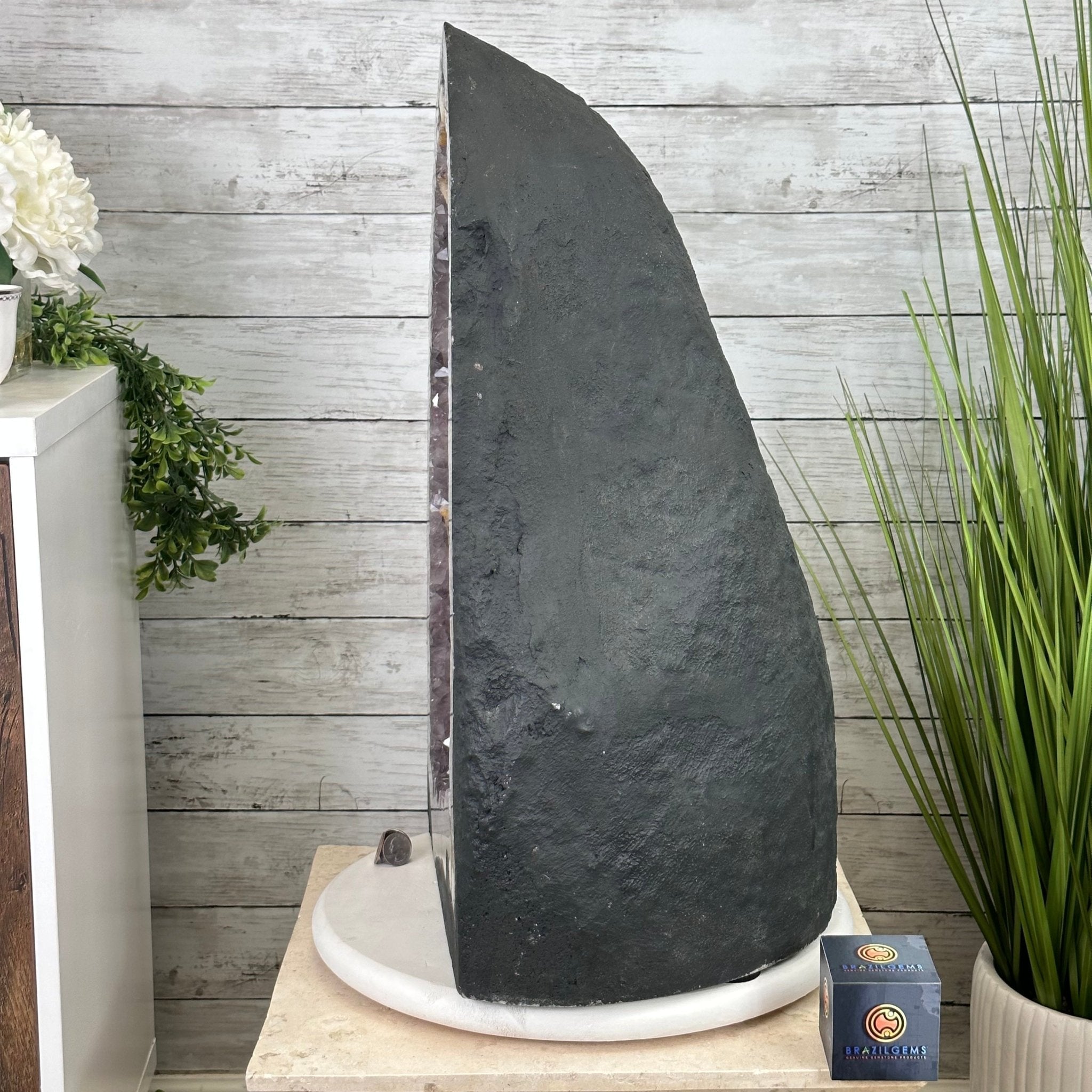 Standard Plus Quality Brazilian Amethyst Cathedral, 132.4 lbs & 23.5” tall Model #5601-0777 by Brazil Gems - Brazil GemsBrazil GemsStandard Plus Quality Brazilian Amethyst Cathedral, 132.4 lbs & 23.5” tall Model #5601-0777 by Brazil GemsCathedrals5601-0777