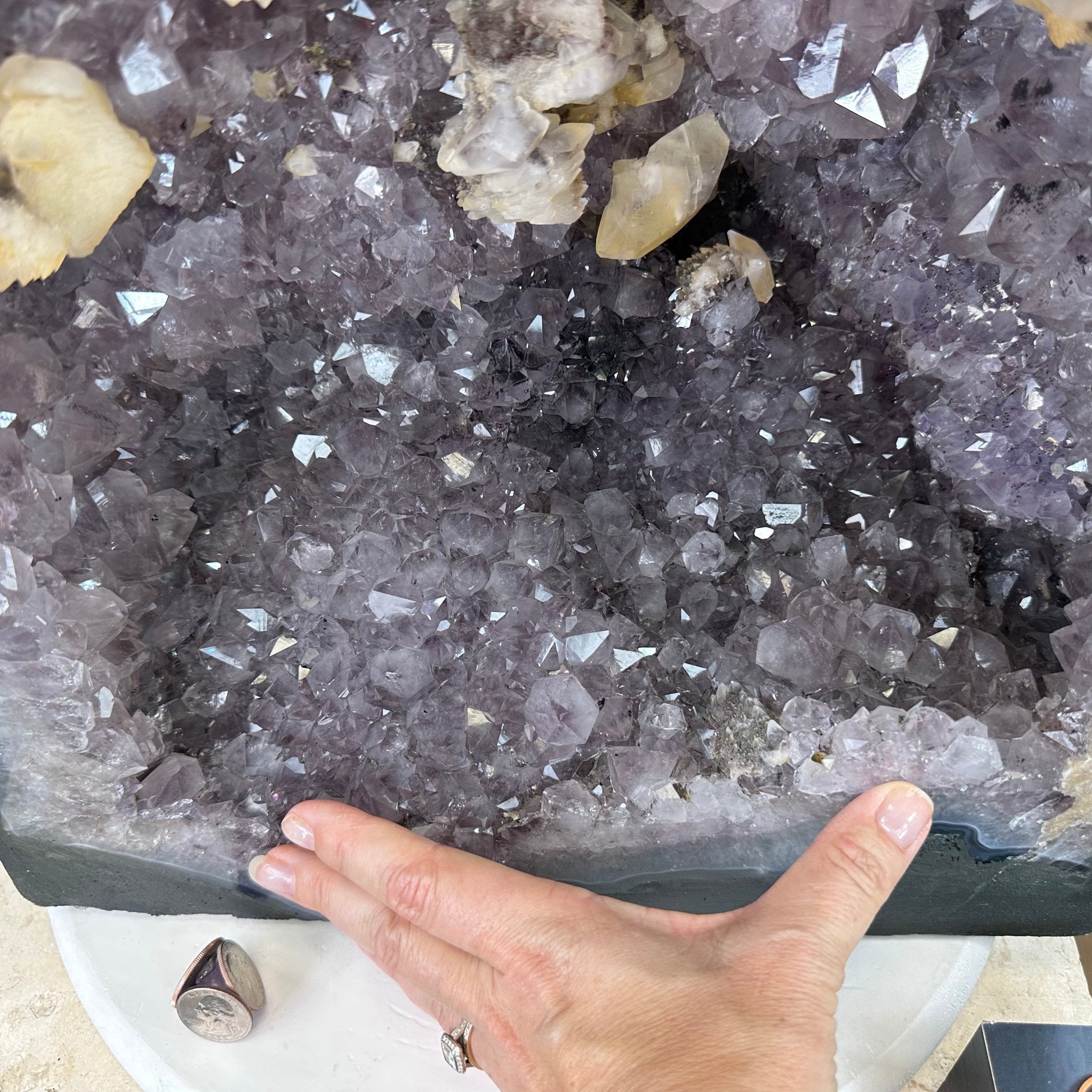 Standard Plus Quality Brazilian Amethyst Cathedral, 132.4 lbs & 23.5” tall Model #5601-0777 by Brazil Gems - Brazil GemsBrazil GemsStandard Plus Quality Brazilian Amethyst Cathedral, 132.4 lbs & 23.5” tall Model #5601-0777 by Brazil GemsCathedrals5601-0777