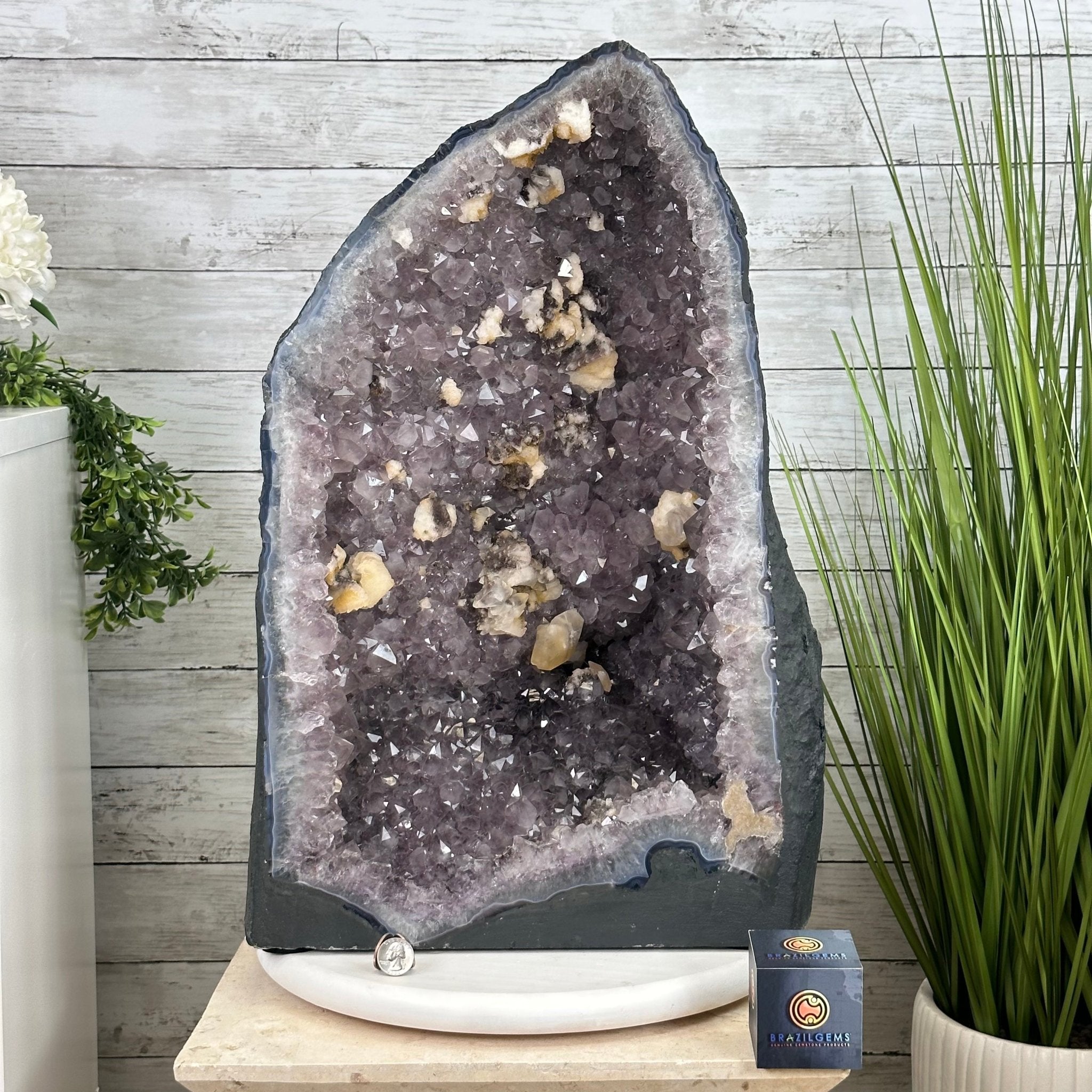 Standard Plus Quality Brazilian Amethyst Cathedral, 132.4 lbs & 23.5” tall Model #5601-0777 by Brazil Gems - Brazil GemsBrazil GemsStandard Plus Quality Brazilian Amethyst Cathedral, 132.4 lbs & 23.5” tall Model #5601-0777 by Brazil GemsCathedrals5601-0777