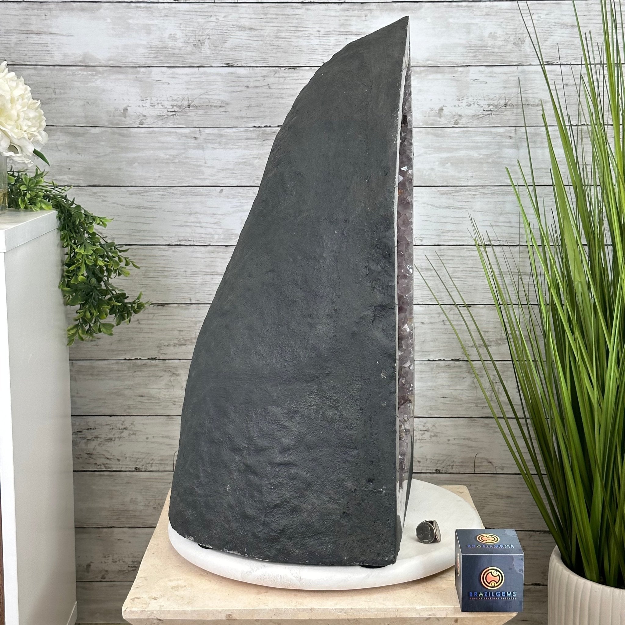 Standard Plus Quality Brazilian Amethyst Cathedral, 132.4 lbs & 23.5” tall Model #5601-0777 by Brazil Gems - Brazil GemsBrazil GemsStandard Plus Quality Brazilian Amethyst Cathedral, 132.4 lbs & 23.5” tall Model #5601-0777 by Brazil GemsCathedrals5601-0777