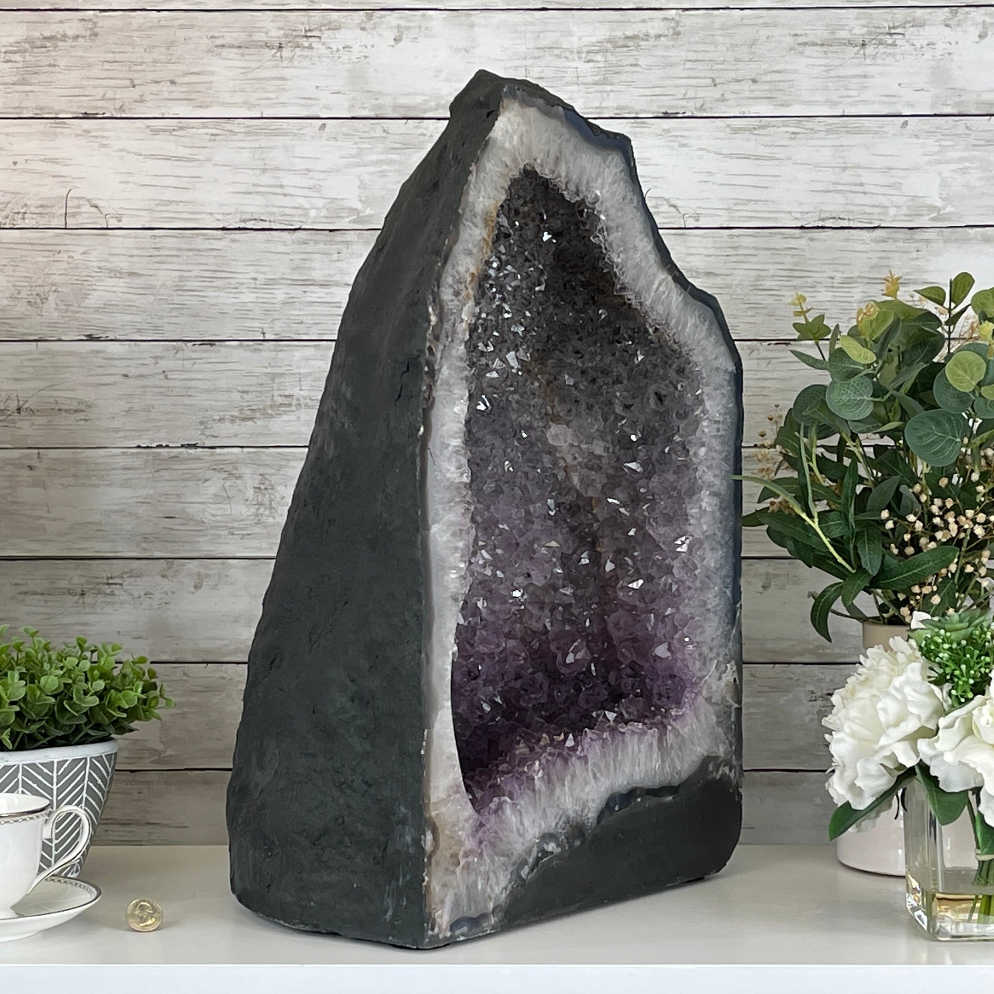 Standard Plus Quality Brazilian Amethyst Cathedral, 22” tall & 112.5 lbs #5601-0359 by Brazil Gems - Brazil GemsBrazil GemsStandard Plus Quality Brazilian Amethyst Cathedral, 22” tall & 112.5 lbs #5601-0359 by Brazil GemsCathedrals5601-0359