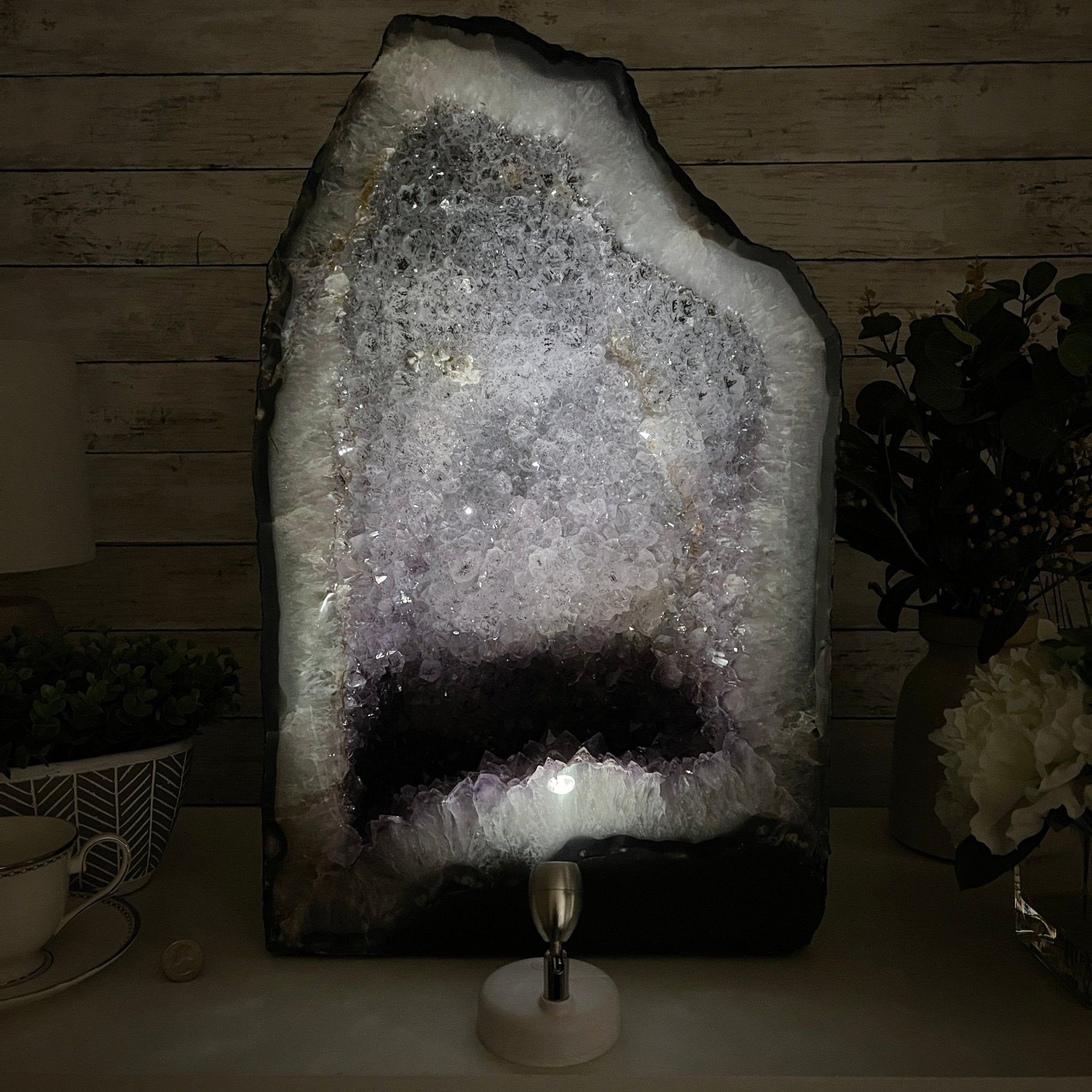 Standard Plus Quality Brazilian Amethyst Cathedral, 22” tall & 112.5 lbs #5601-0359 by Brazil Gems - Brazil GemsBrazil GemsStandard Plus Quality Brazilian Amethyst Cathedral, 22” tall & 112.5 lbs #5601-0359 by Brazil GemsCathedrals5601-0359