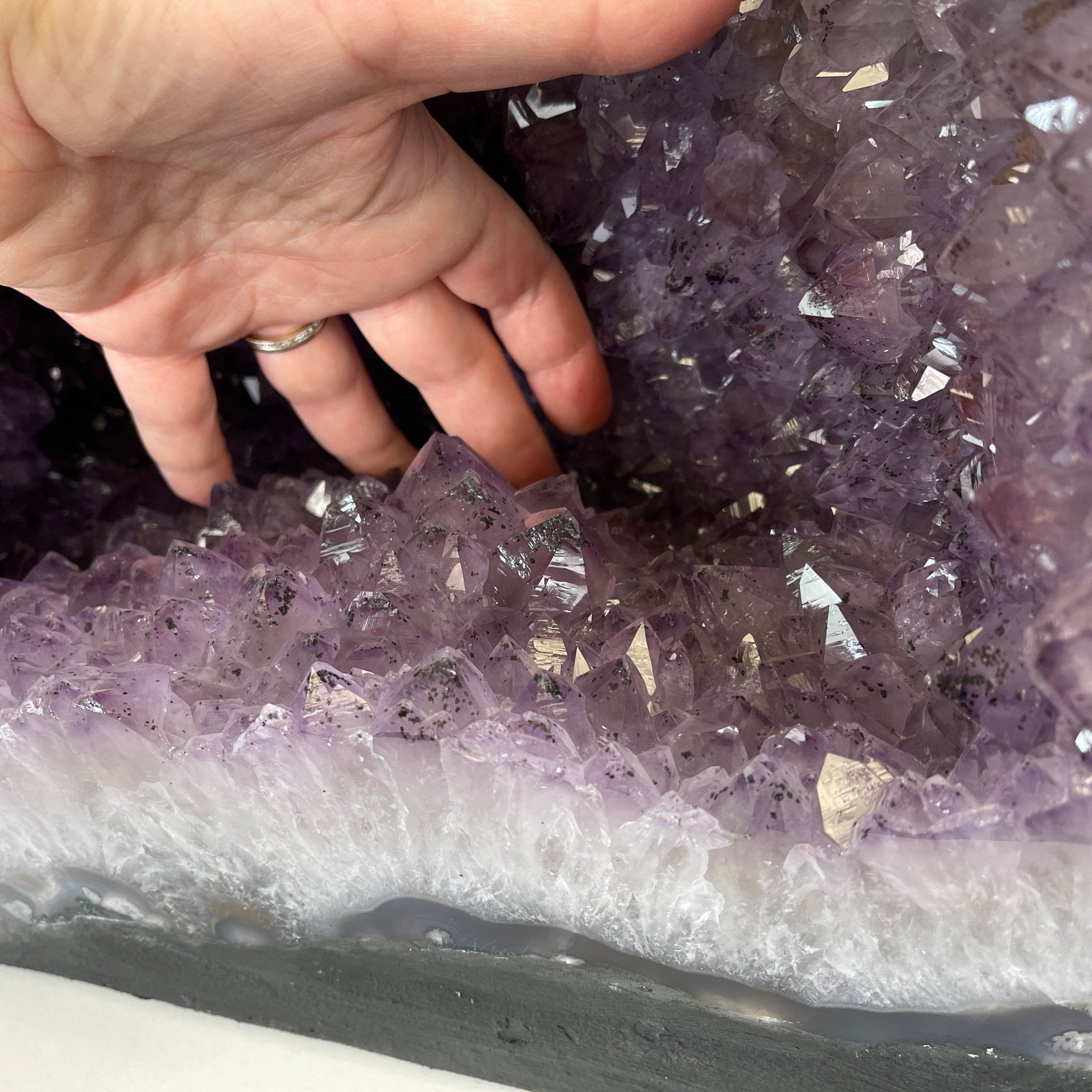 Standard Plus Quality Brazilian Amethyst Cathedral, 22” tall & 112.5 lbs #5601-0359 by Brazil Gems - Brazil GemsBrazil GemsStandard Plus Quality Brazilian Amethyst Cathedral, 22” tall & 112.5 lbs #5601-0359 by Brazil GemsCathedrals5601-0359