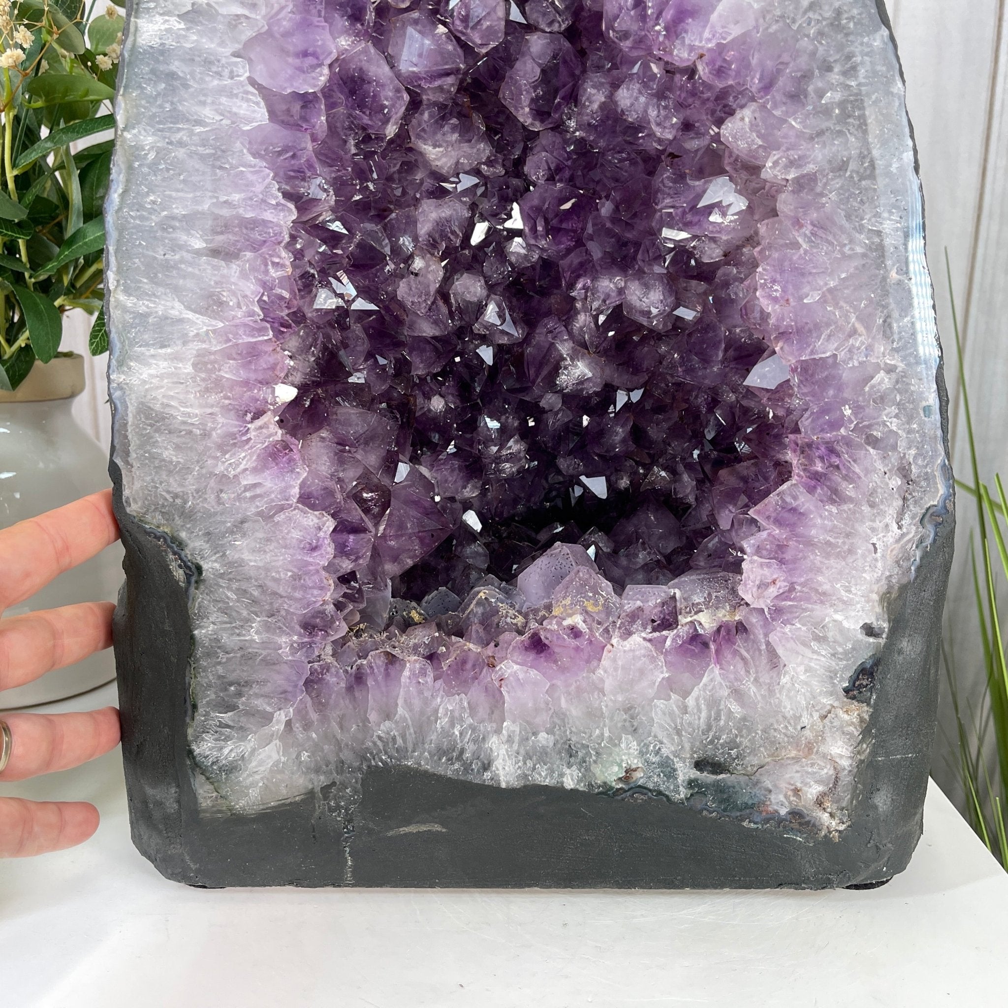 Standard Plus Quality Brazilian Amethyst Cathedral, 91.5 lbs & 17.7” tall Model #5601-0269 by Brazil Gems - Brazil GemsBrazil GemsStandard Plus Quality Brazilian Amethyst Cathedral, 91.5 lbs & 17.7” tall Model #5601-0269 by Brazil GemsCathedrals5601-0269