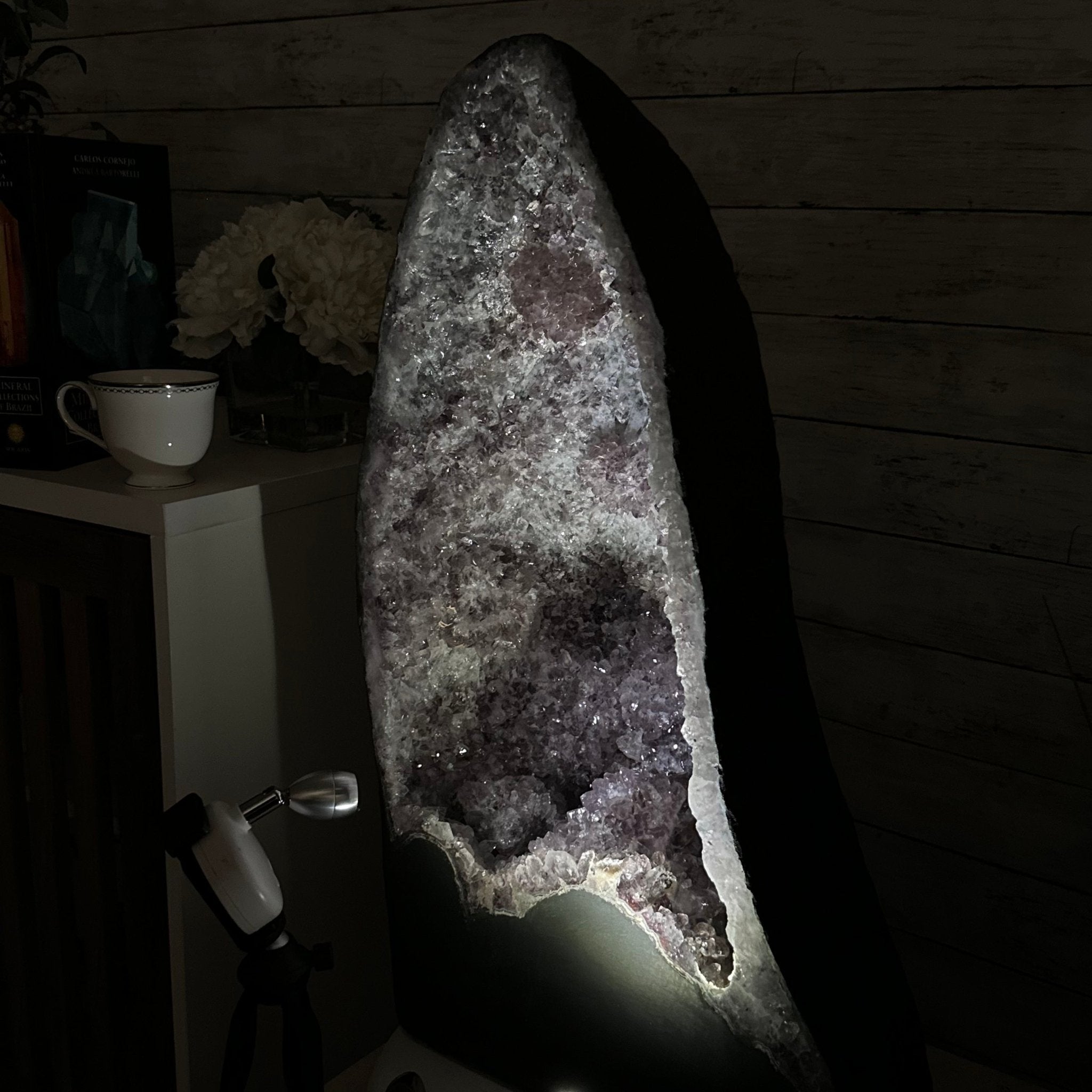 Standard Plus Quality Brazilian Amethyst Cathedral, 95.9 lbs & 25.2” tall Model #5601-0743 by Brazil Gems - Brazil GemsBrazil GemsStandard Plus Quality Brazilian Amethyst Cathedral, 95.9 lbs & 25.2” tall Model #5601-0743 by Brazil GemsCathedrals5601-0743