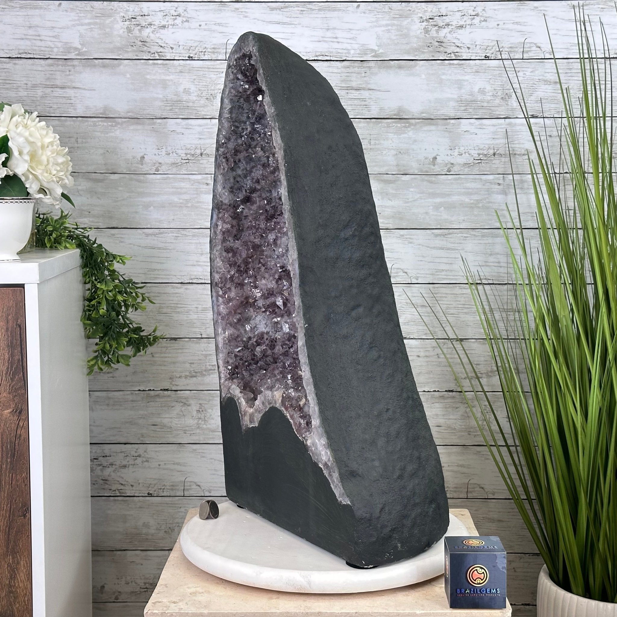 Standard Plus Quality Brazilian Amethyst Cathedral, 95.9 lbs & 25.2” tall Model #5601-0743 by Brazil Gems - Brazil GemsBrazil GemsStandard Plus Quality Brazilian Amethyst Cathedral, 95.9 lbs & 25.2” tall Model #5601-0743 by Brazil GemsCathedrals5601-0743