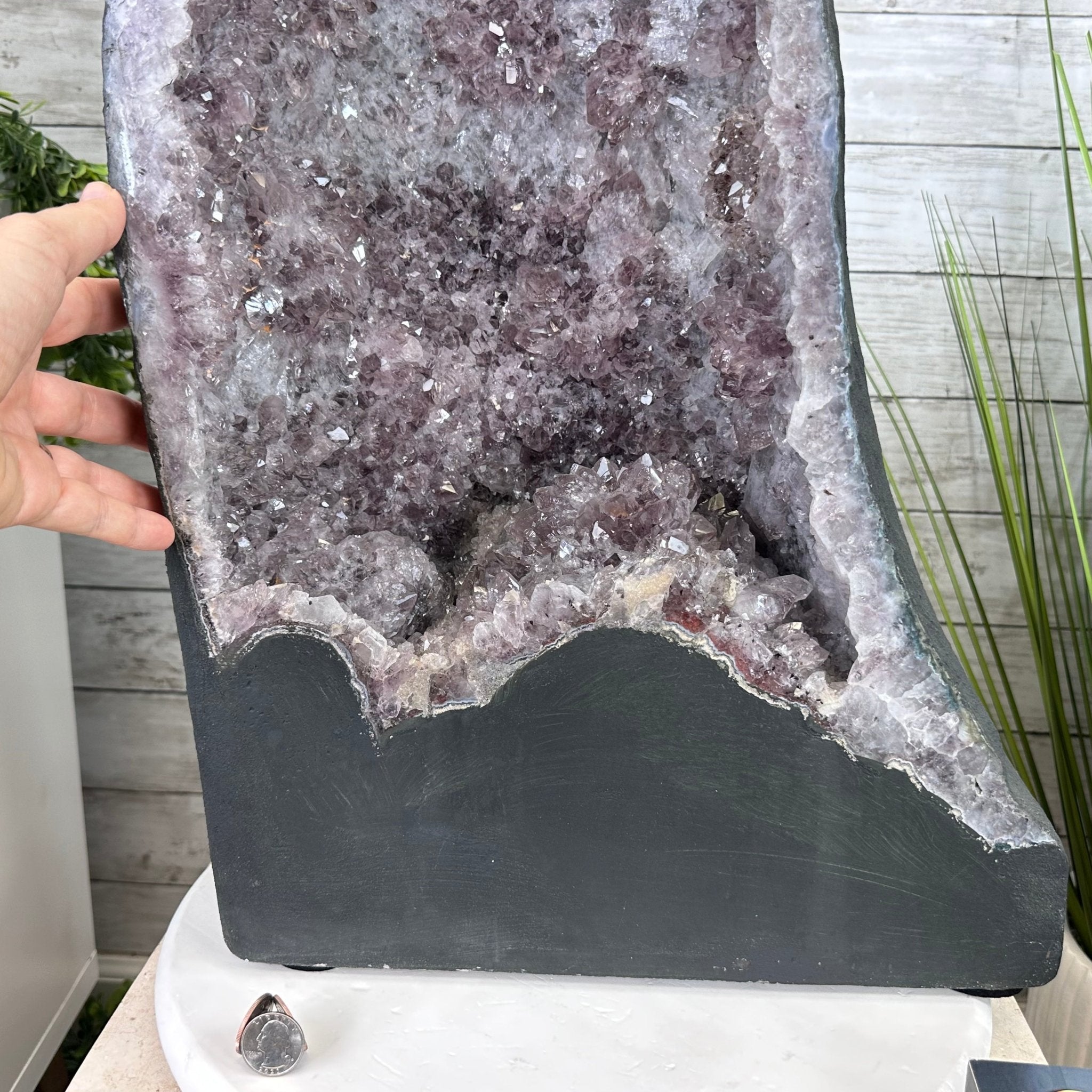 Standard Plus Quality Brazilian Amethyst Cathedral, 95.9 lbs & 25.2” tall Model #5601-0743 by Brazil Gems - Brazil GemsBrazil GemsStandard Plus Quality Brazilian Amethyst Cathedral, 95.9 lbs & 25.2” tall Model #5601-0743 by Brazil GemsCathedrals5601-0743