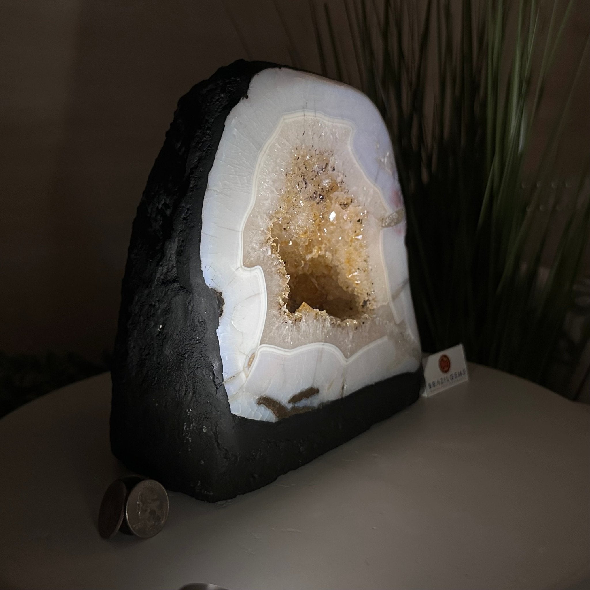 Standard Plus Quality Citrine Cathedral, 13.9 lbs & 7.9" Tall 5603 - 0354 - Brazil GemsBrazil GemsStandard Plus Quality Citrine Cathedral, 13.9 lbs & 7.9" Tall 5603 - 0354Cathedrals5603 - 0354