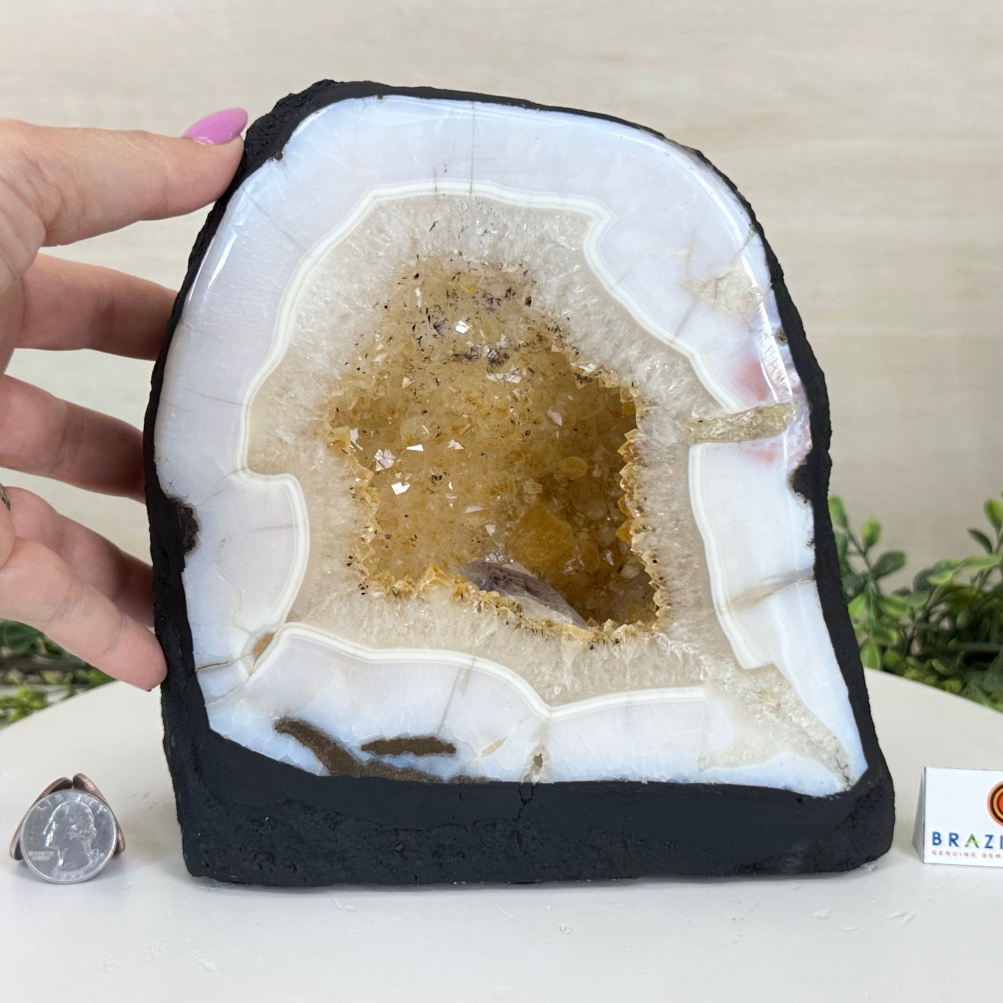 Standard Plus Quality Citrine Cathedral, 13.9 lbs & 7.9" Tall 5603 - 0354 - Brazil GemsBrazil GemsStandard Plus Quality Citrine Cathedral, 13.9 lbs & 7.9" Tall 5603 - 0354Cathedrals5603 - 0354