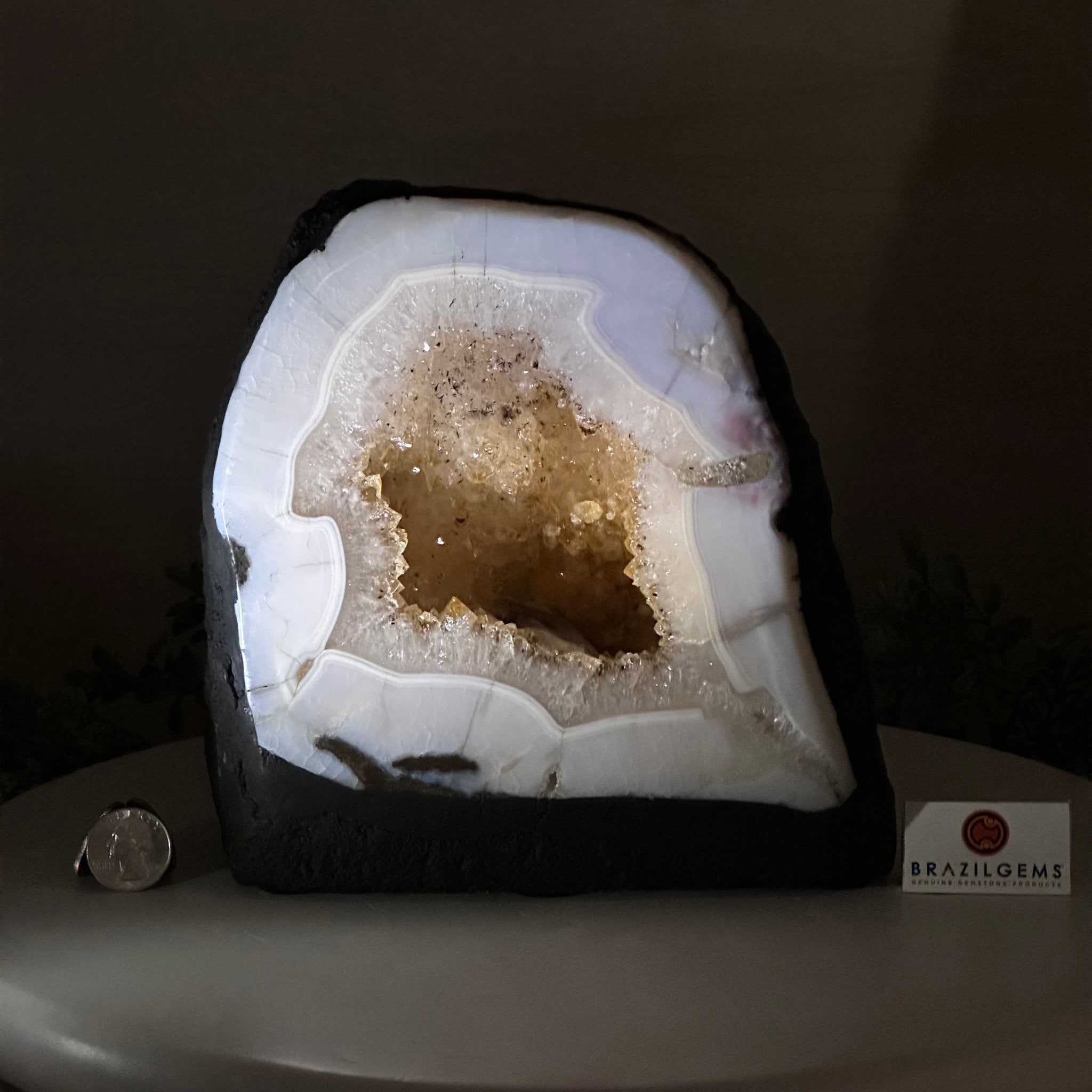 Standard Plus Quality Citrine Cathedral, 13.9 lbs & 7.9" Tall 5603 - 0354 - Brazil GemsBrazil GemsStandard Plus Quality Citrine Cathedral, 13.9 lbs & 7.9" Tall 5603 - 0354Cathedrals5603 - 0354