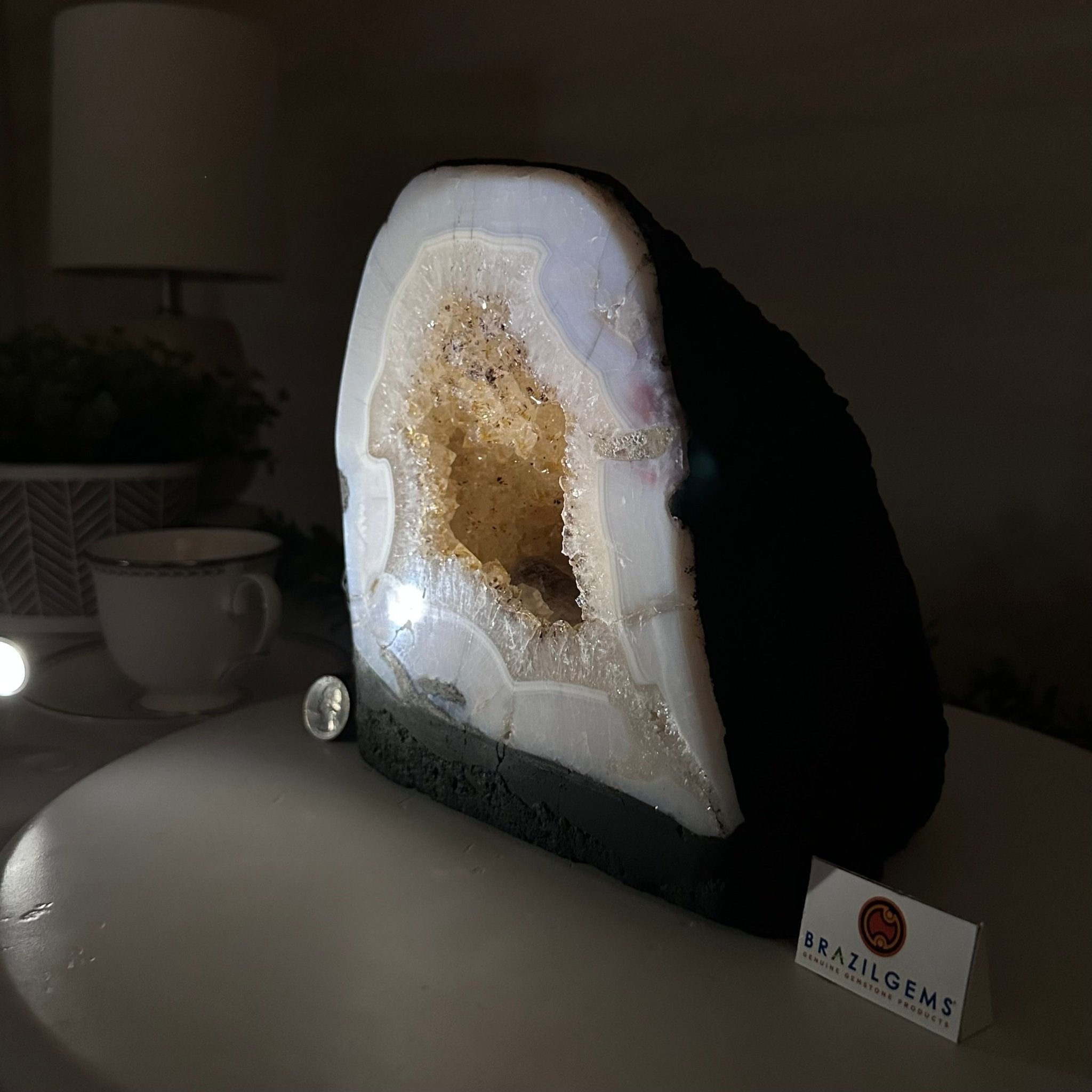 Standard Plus Quality Citrine Cathedral, 13.9 lbs & 7.9" Tall 5603 - 0354 - Brazil GemsBrazil GemsStandard Plus Quality Citrine Cathedral, 13.9 lbs & 7.9" Tall 5603 - 0354Cathedrals5603 - 0354