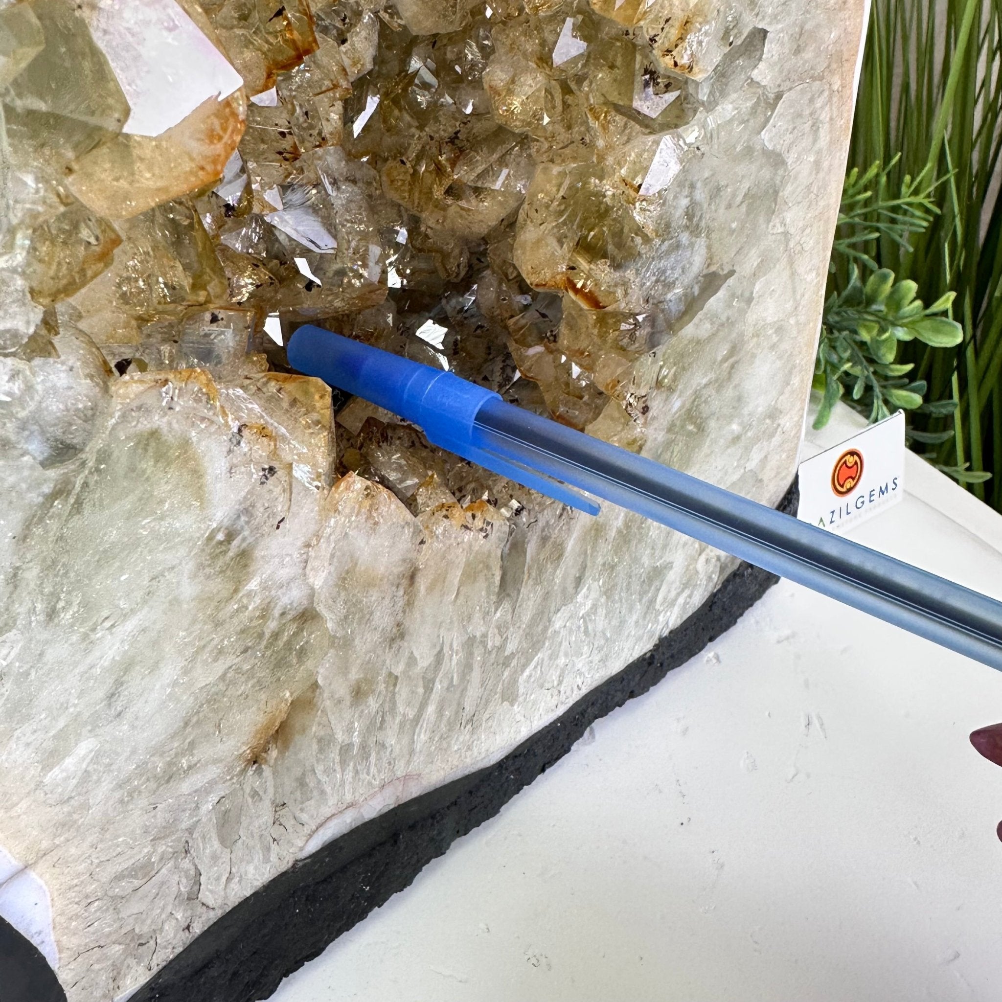 Standard Plus Quality Citrine Cathedral, 26.9 lbs & 10.6" Tall 5603 - 0357 - Brazil GemsBrazil GemsStandard Plus Quality Citrine Cathedral, 26.9 lbs & 10.6" Tall 5603 - 0357Cathedrals5603 - 0357