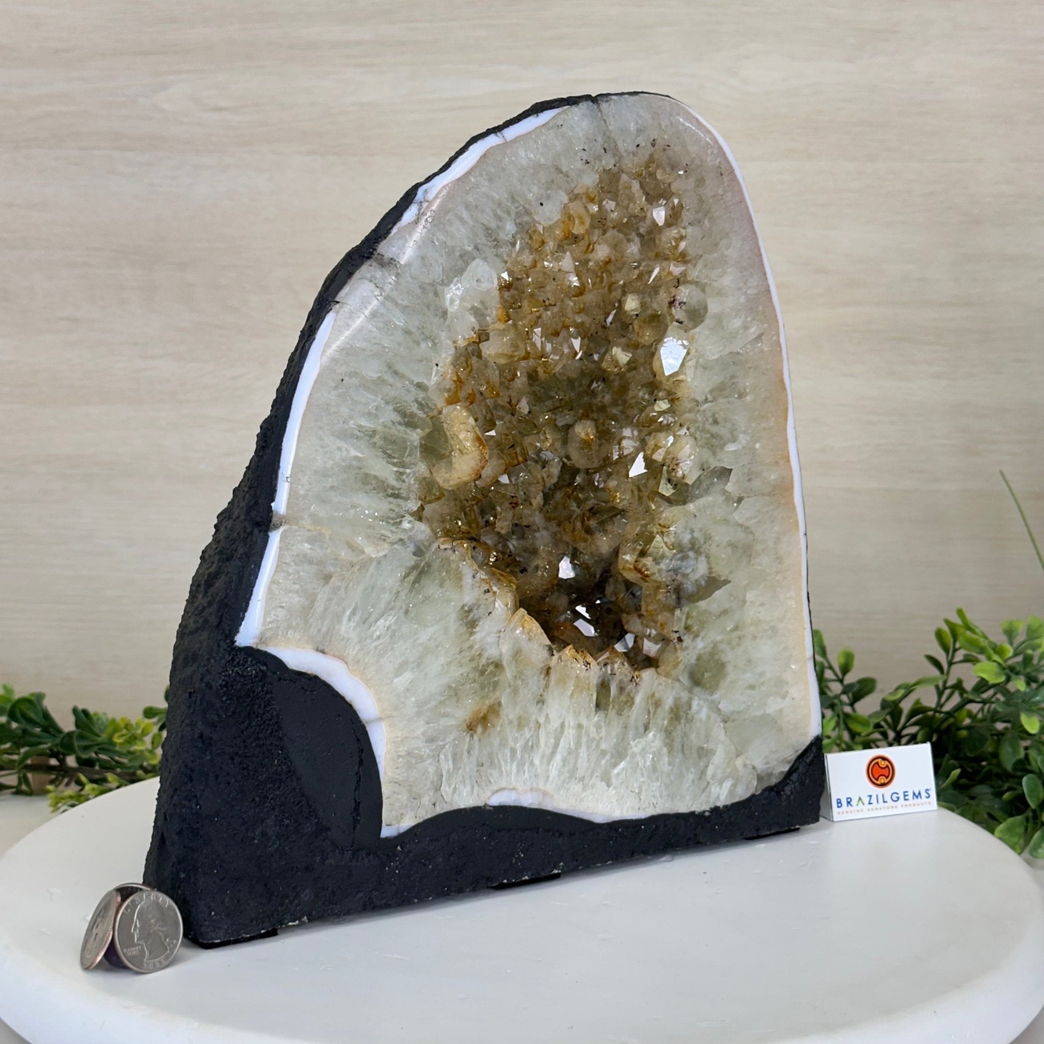 Standard Plus Quality Citrine Cathedral, 26.9 lbs & 10.6" Tall 5603 - 0357 - Brazil GemsBrazil GemsStandard Plus Quality Citrine Cathedral, 26.9 lbs & 10.6" Tall 5603 - 0357Cathedrals5603 - 0357