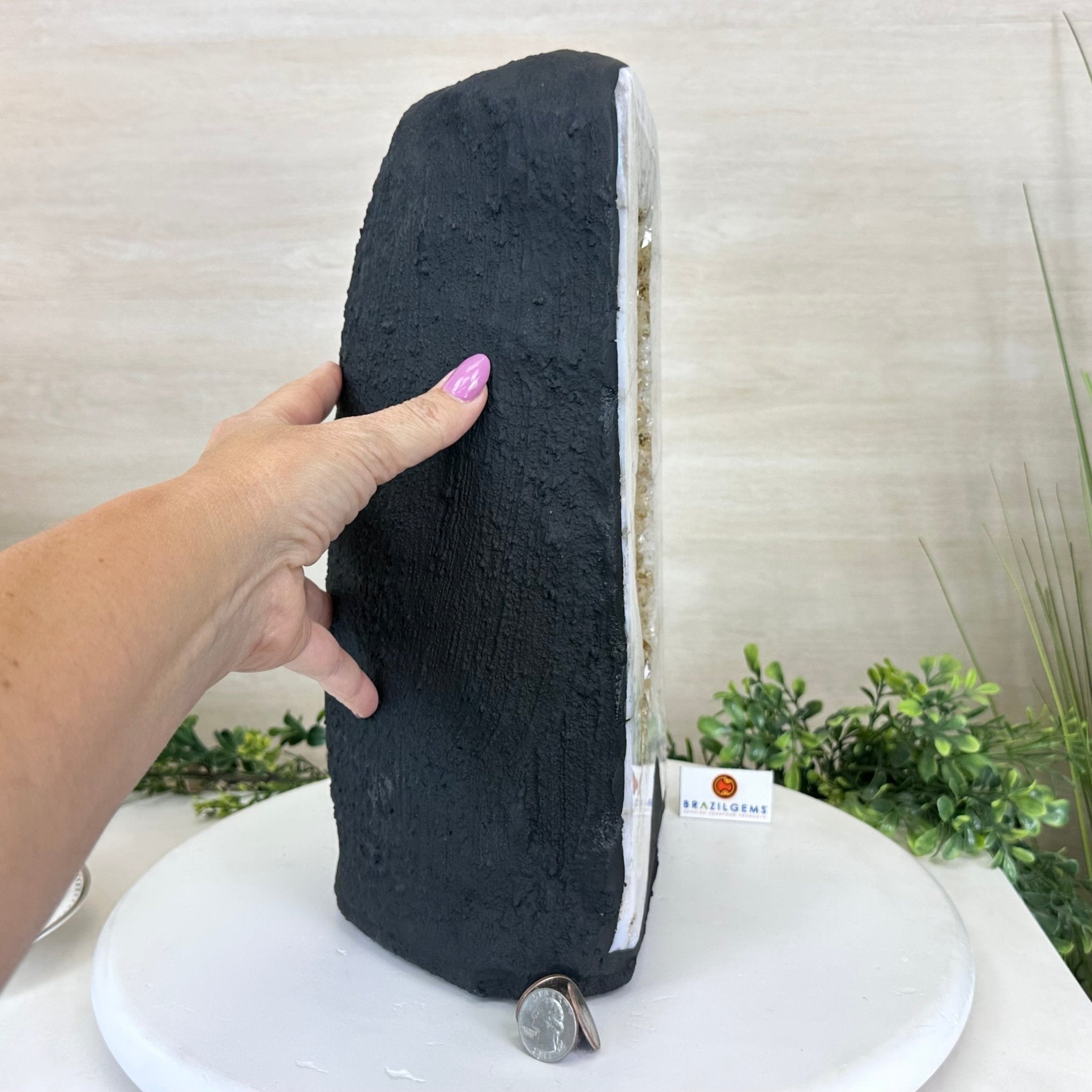 Standard Plus Quality Citrine Cathedral, 31.9 lbs & 13.9" Tall 5603 - 0359 - Brazil GemsBrazil GemsStandard Plus Quality Citrine Cathedral, 31.9 lbs & 13.9" Tall 5603 - 0359Cathedrals5603 - 0359