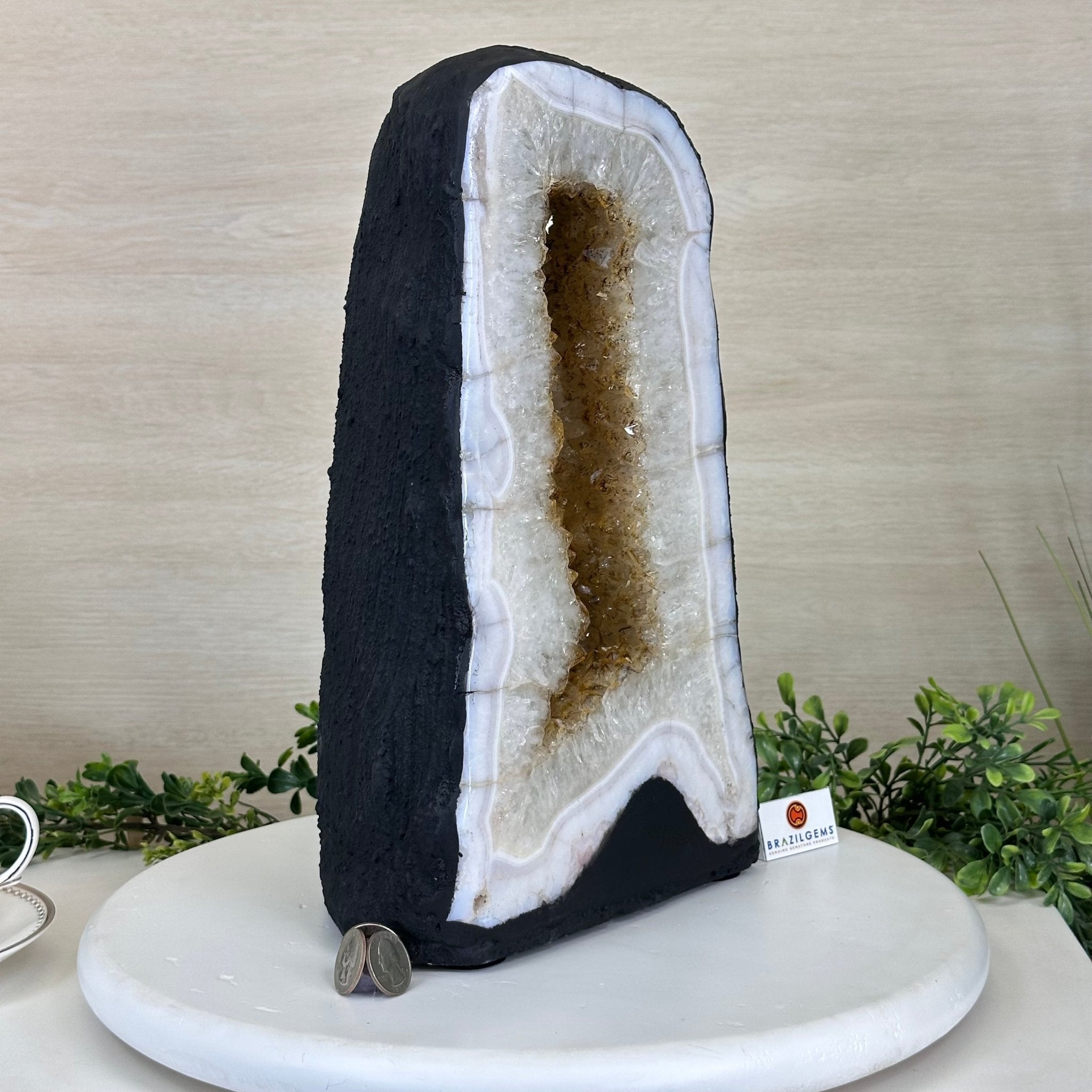 Standard Plus Quality Citrine Cathedral, 31.9 lbs & 13.9" Tall 5603 - 0359 - Brazil GemsBrazil GemsStandard Plus Quality Citrine Cathedral, 31.9 lbs & 13.9" Tall 5603 - 0359Cathedrals5603 - 0359