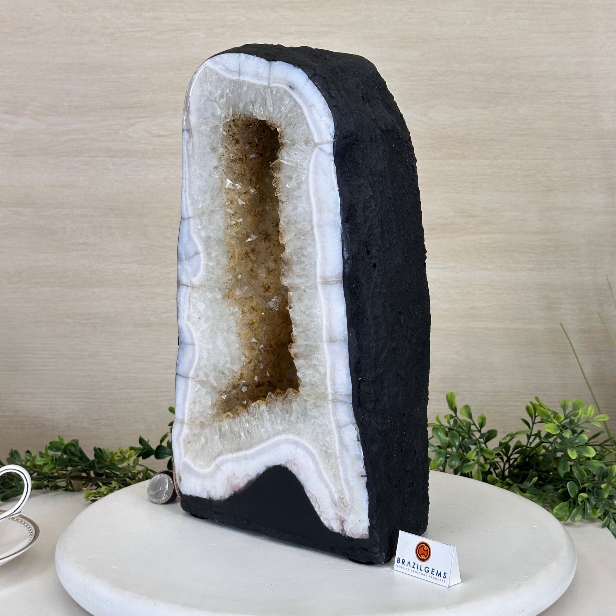 Standard Plus Quality Citrine Cathedral, 31.9 lbs & 13.9" Tall 5603 - 0359 - Brazil GemsBrazil GemsStandard Plus Quality Citrine Cathedral, 31.9 lbs & 13.9" Tall 5603 - 0359Cathedrals5603 - 0359