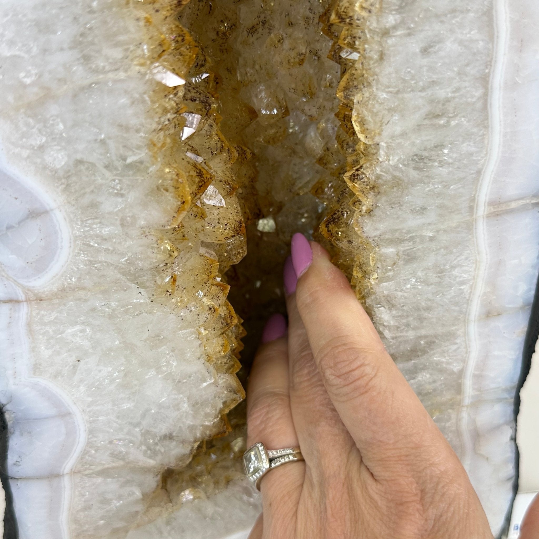 Standard Plus Quality Citrine Cathedral, 31.9 lbs & 13.9" Tall 5603 - 0359 - Brazil GemsBrazil GemsStandard Plus Quality Citrine Cathedral, 31.9 lbs & 13.9" Tall 5603 - 0359Cathedrals5603 - 0359