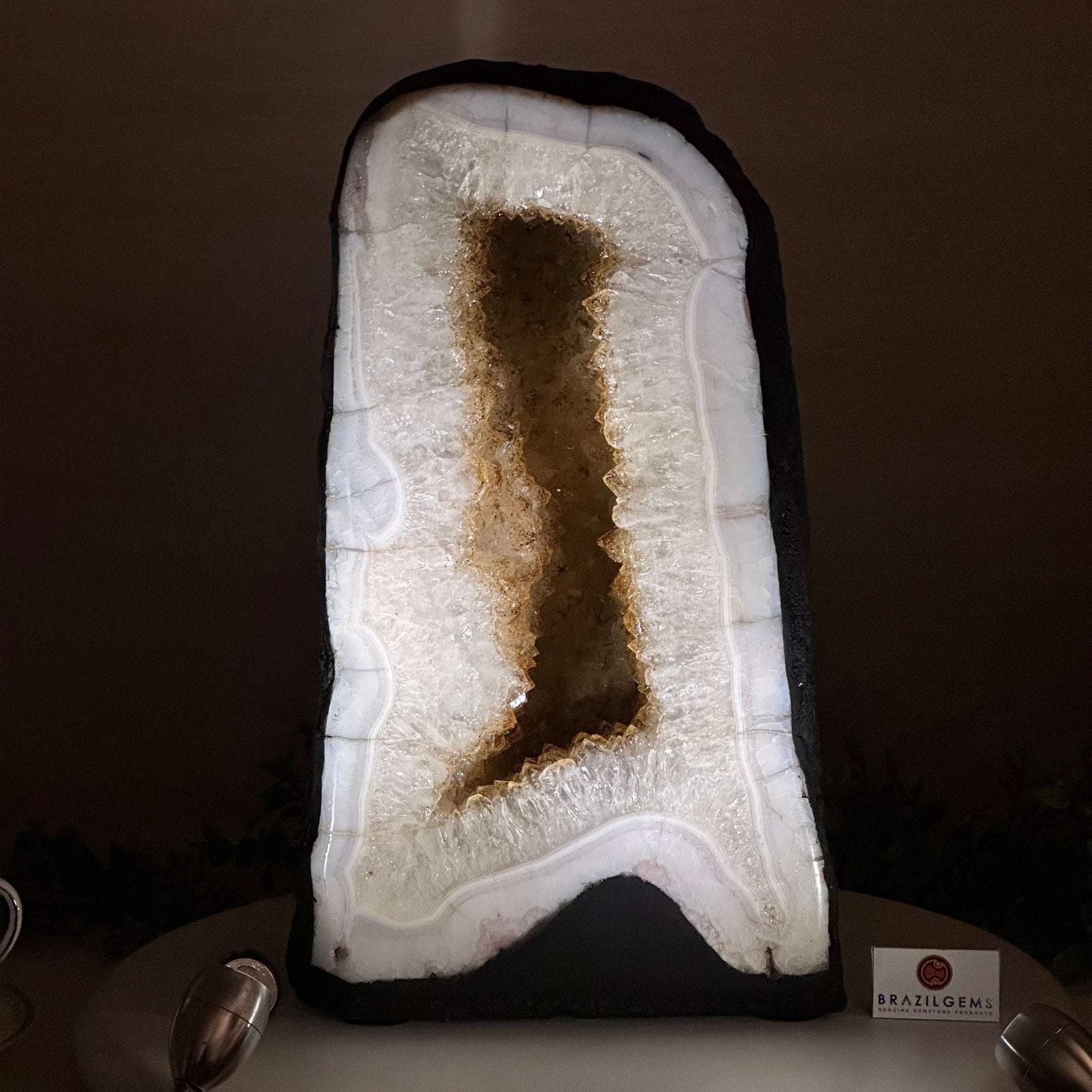 Standard Plus Quality Citrine Cathedral, 31.9 lbs & 13.9" Tall 5603 - 0359 - Brazil GemsBrazil GemsStandard Plus Quality Citrine Cathedral, 31.9 lbs & 13.9" Tall 5603 - 0359Cathedrals5603 - 0359