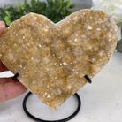 Standard Plus Quality Citrine Heart Geode, metal stand, 1.1 lbs & 4.5" Tall Model #5465-0017 by Brazil Gems - Brazil GemsBrazil GemsStandard Plus Quality Citrine Heart Geode, metal stand, 1.1 lbs & 4.5" Tall Model #5465-0017 by Brazil GemsHearts5465-0017