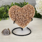 Standard Plus Quality Citrine Heart Geode, metal stand, 1.1 lbs & 4.5" Tall Model #5465-0018 by Brazil Gems - Brazil GemsBrazil GemsStandard Plus Quality Citrine Heart Geode, metal stand, 1.1 lbs & 4.5" Tall Model #5465-0018 by Brazil GemsHearts5465-0018