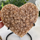 Standard Plus Quality Citrine Heart Geode, metal stand, 1.1 lbs & 4.5" Tall Model #5465-0018 by Brazil Gems - Brazil GemsBrazil GemsStandard Plus Quality Citrine Heart Geode, metal stand, 1.1 lbs & 4.5" Tall Model #5465-0018 by Brazil GemsHearts5465-0018