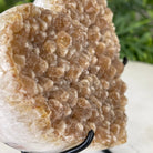 Standard Plus Quality Citrine Heart Geode, metal stand, 1.1 lbs & 4.5" Tall Model #5465-0018 by Brazil Gems - Brazil GemsBrazil GemsStandard Plus Quality Citrine Heart Geode, metal stand, 1.1 lbs & 4.5" Tall Model #5465-0018 by Brazil GemsHearts5465-0018