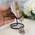 Standard Plus Quality Citrine Heart Geode, metal stand, 1.2 lbs & 5.5" Tall Model #5465-0022 by Brazil Gems - Brazil GemsBrazil GemsStandard Plus Quality Citrine Heart Geode, metal stand, 1.2 lbs & 5.5" Tall Model #5465-0022 by Brazil GemsHearts5465-0022