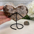 Standard Plus Quality Citrine Heart Geode, metal stand, 1.2 lbs & 5.5" Tall Model #5465-0022 by Brazil Gems - Brazil GemsBrazil GemsStandard Plus Quality Citrine Heart Geode, metal stand, 1.2 lbs & 5.5" Tall Model #5465-0022 by Brazil GemsHearts5465-0022