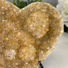 Standard Plus Quality Citrine Heart Geode, metal stand, 1.3 lbs & 5" Tall Model #5465-0023 by Brazil Gems - Brazil GemsBrazil GemsStandard Plus Quality Citrine Heart Geode, metal stand, 1.3 lbs & 5" Tall Model #5465-0023 by Brazil GemsHearts5465-0023