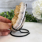Standard Plus Quality Citrine Heart Geode, metal stand, 1.3 lbs & 5" Tall Model #5465-0023 by Brazil Gems - Brazil GemsBrazil GemsStandard Plus Quality Citrine Heart Geode, metal stand, 1.3 lbs & 5" Tall Model #5465-0023 by Brazil GemsHearts5465-0023