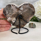 Standard Plus Quality Citrine Heart Geode, metal stand, 1.3 lbs & 5" Tall Model #5465-0023 by Brazil Gems - Brazil GemsBrazil GemsStandard Plus Quality Citrine Heart Geode, metal stand, 1.3 lbs & 5" Tall Model #5465-0023 by Brazil GemsHearts5465-0023