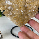 Standard Plus Quality Citrine Heart Geode, metal stand, 2.1 lbs & 6" Tall Model #5465-0034 by Brazil Gems - Brazil GemsBrazil GemsStandard Plus Quality Citrine Heart Geode, metal stand, 2.1 lbs & 6" Tall Model #5465-0034 by Brazil GemsHearts5465-0034