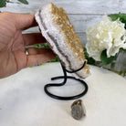 Standard Plus Quality Citrine Heart Geode, metal stand, 4.2 lbs & 7.5" Tall Model #5465-0037 by Brazil Gems - Brazil GemsBrazil GemsStandard Plus Quality Citrine Heart Geode, metal stand, 4.2 lbs & 7.5" Tall Model #5465-0037 by Brazil GemsHearts5465-0037