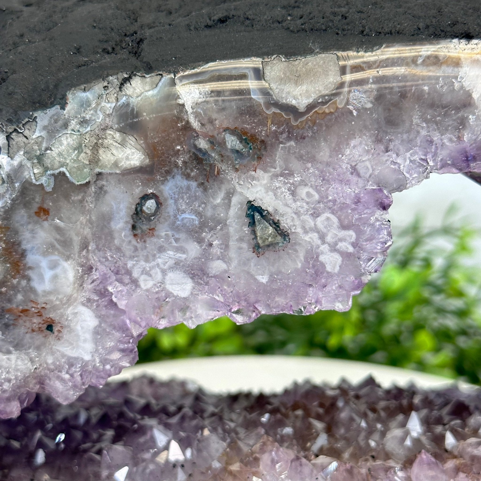 Standard Plus Quality Open 2-Sided Brazilian Amethyst Cathedral, 18.7 lbs, 7.6" tall, Model #5605-0126 by Brazil Gems - Brazil GemsBrazil GemsStandard Plus Quality Open 2-Sided Brazilian Amethyst Cathedral, 18.7 lbs, 7.6" tall, Model #5605-0126 by Brazil GemsOpen 2-Sided Cathedrals5605-0126
