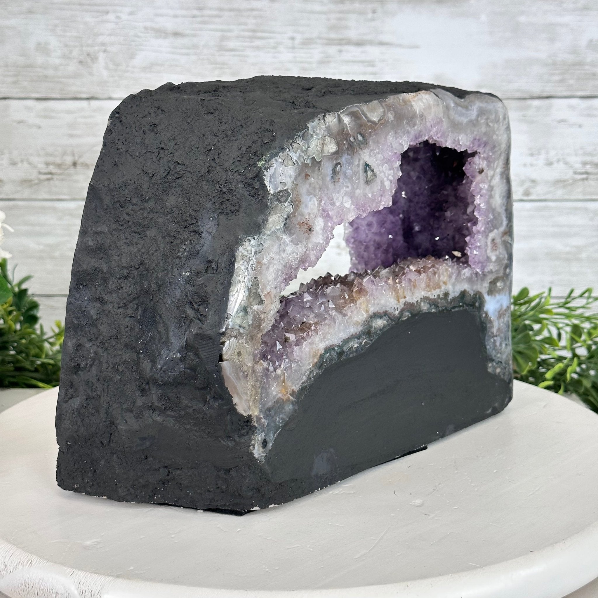 Standard Plus Quality Open 2-Sided Brazilian Amethyst Cathedral, 18.7 lbs, 7.6" tall, Model #5605-0126 by Brazil Gems - Brazil GemsBrazil GemsStandard Plus Quality Open 2-Sided Brazilian Amethyst Cathedral, 18.7 lbs, 7.6" tall, Model #5605-0126 by Brazil GemsOpen 2-Sided Cathedrals5605-0126