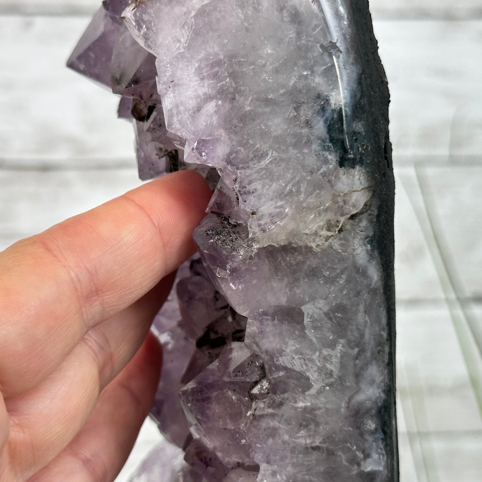 Standard Plus Quality Open 2-Sided Brazilian Amethyst Cathedral, 25.7 lbs, 17.25" tall, Model #5605-0130 by Brazil Gems - Brazil GemsBrazil GemsStandard Plus Quality Open 2-Sided Brazilian Amethyst Cathedral, 25.7 lbs, 17.25" tall, Model #5605-0130 by Brazil GemsOpen 2-Sided Cathedrals5605-0130