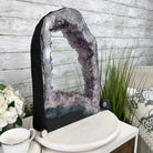 Standard Plus Quality Open 2-Sided Brazilian Amethyst Cathedral, 25.7 lbs, 17.25" tall, Model #5605-0130 by Brazil Gems - Brazil GemsBrazil GemsStandard Plus Quality Open 2-Sided Brazilian Amethyst Cathedral, 25.7 lbs, 17.25" tall, Model #5605-0130 by Brazil GemsOpen 2-Sided Cathedrals5605-0130