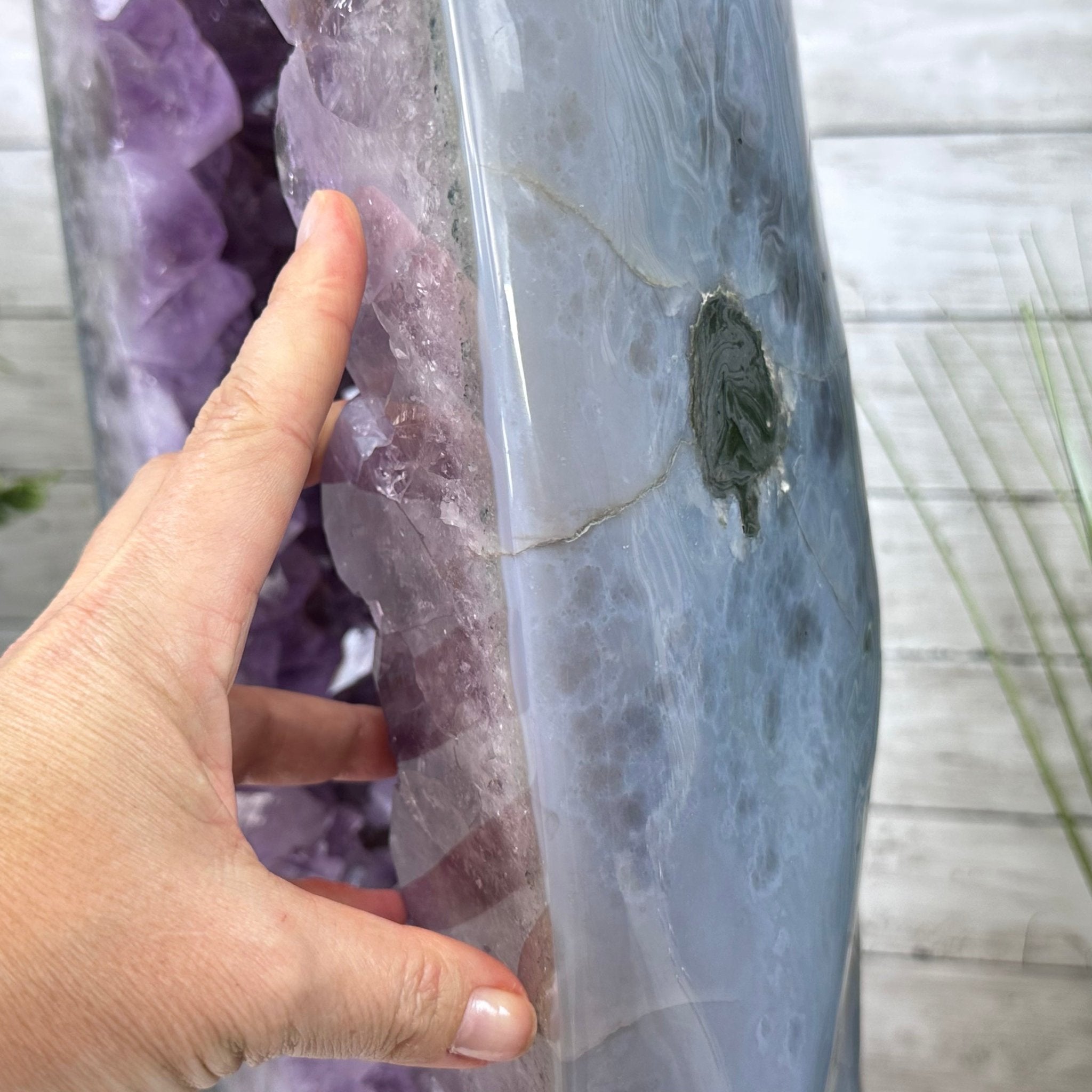 Standard Plus Quality Polished Brazilian Amethyst Cathedral, 112.2 lbs & 31" tall Model #5602-0064 by Brazil Gems - Brazil GemsBrazil GemsStandard Plus Quality Polished Brazilian Amethyst Cathedral, 112.2 lbs & 31" tall Model #5602-0064 by Brazil GemsPolished Cathedrals5602-0064